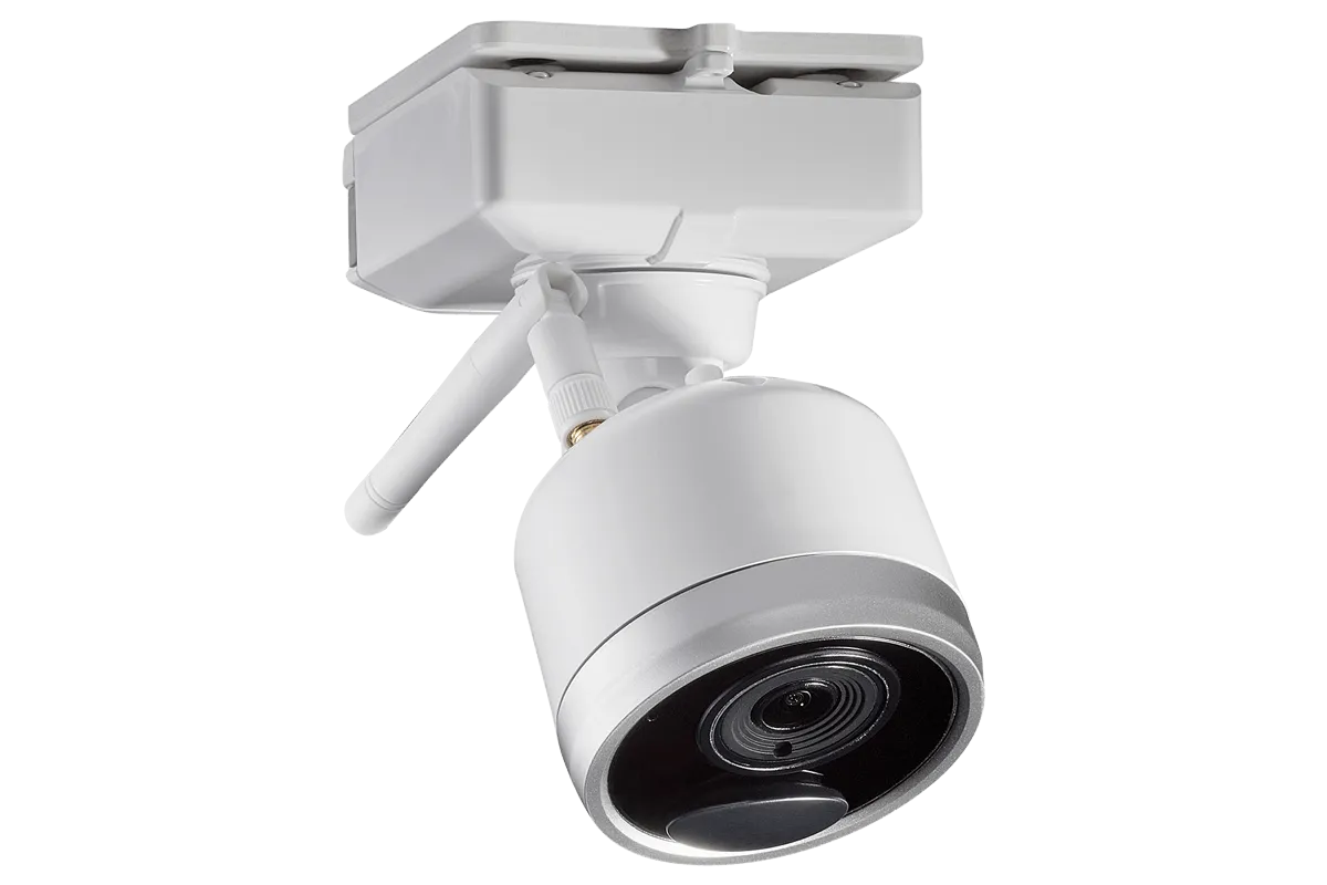 1080p Wire-Free camera system with 6 battery operated cameras, 65ft night vision, mic and speaker for two way audio, No Monthly Fees