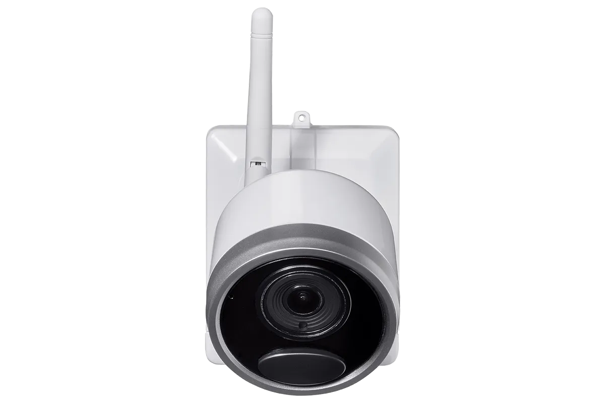 1080p Wireless camera system with 2 battery operated  wire-free cameras, 65ft night vision, mic and speaker for two way audio, No Monthly Fees