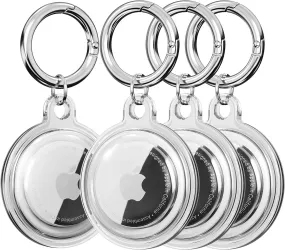 4 Pack Waterproof Air Tag Case-Clear