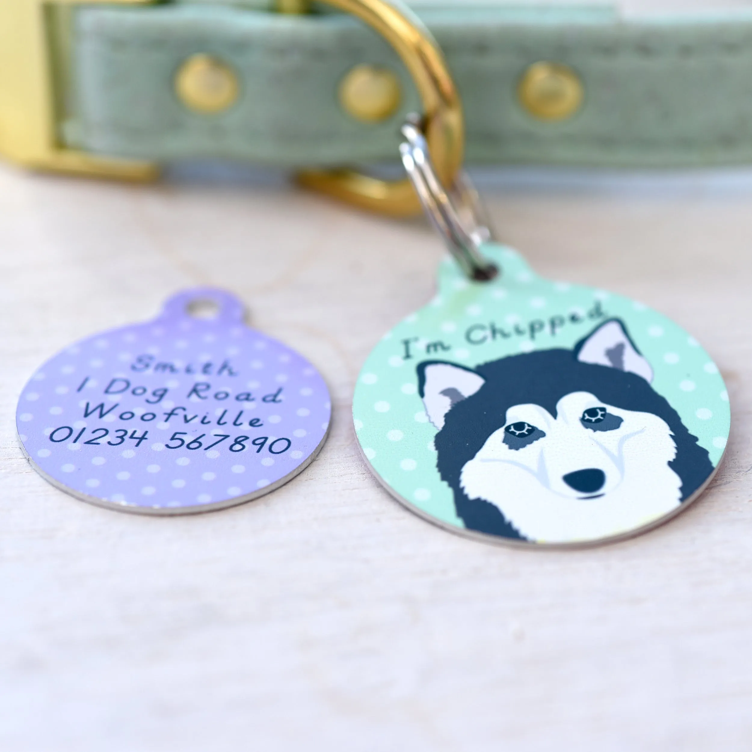 Alaskan Malamute Dog Tag Personalised