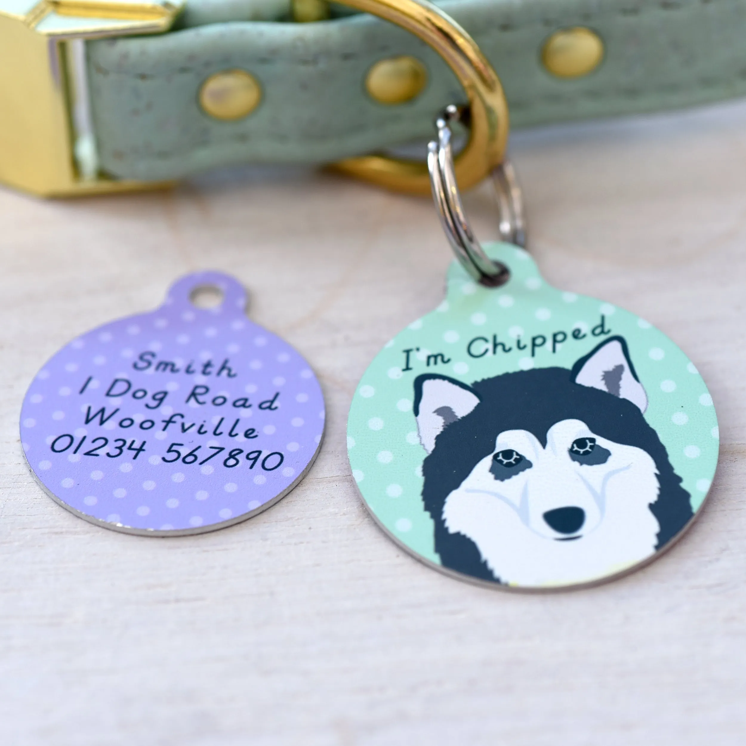 Alaskan Malamute Dog Tag Personalised