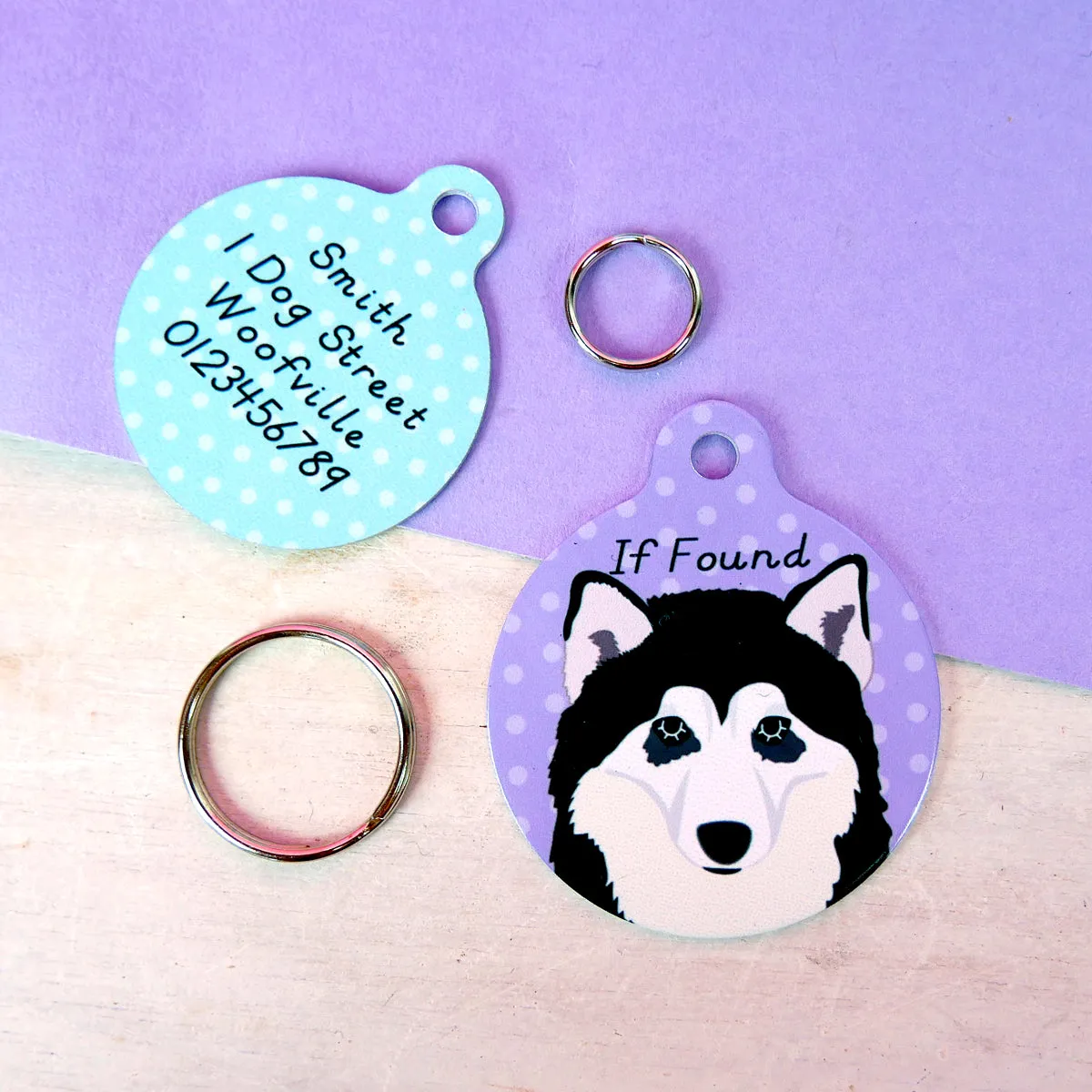 Alaskan Malamute Dog Tag Personalised