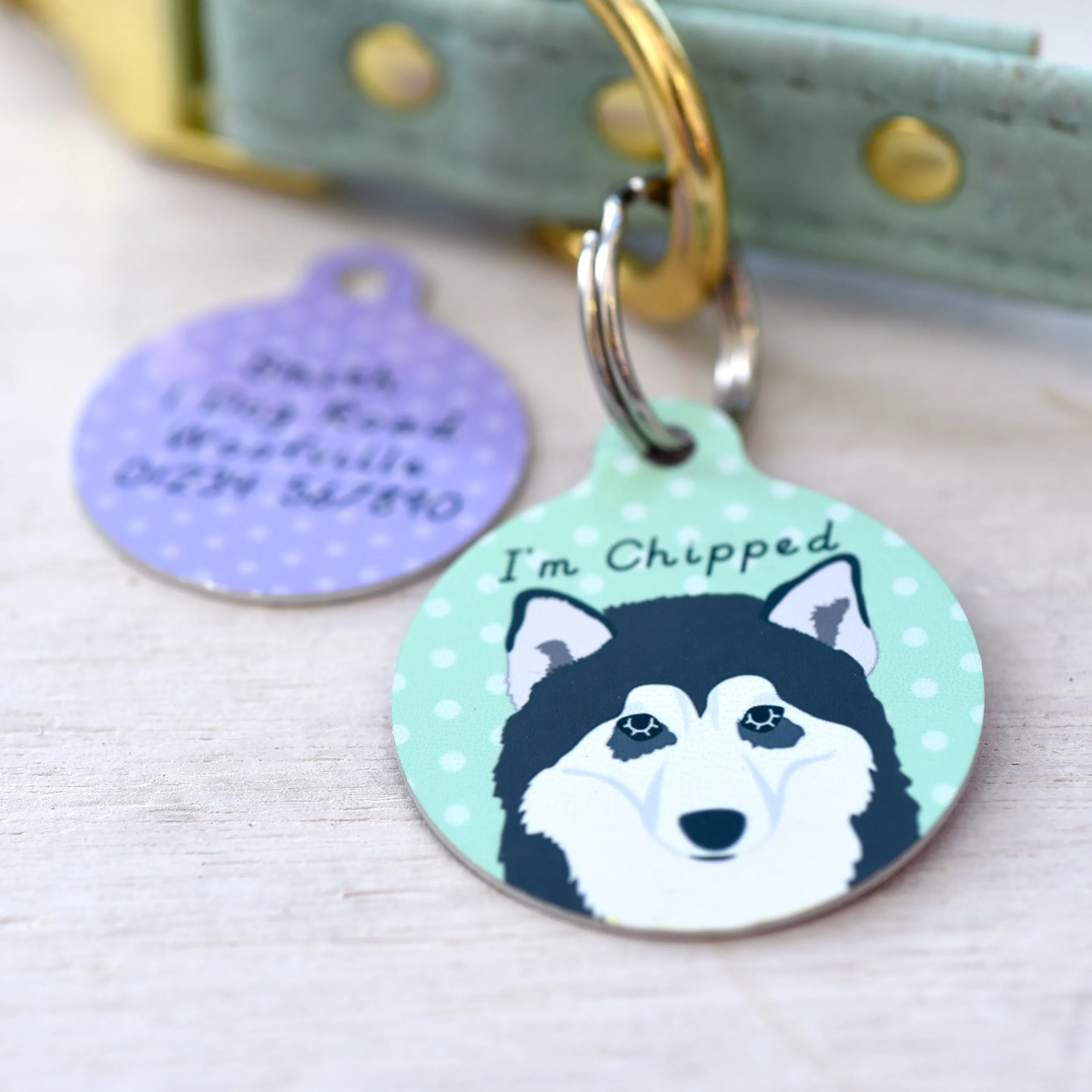 Alaskan Malamute Dog Tag Personalised