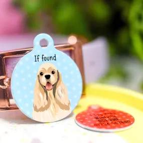 American Cocker Spaniel Dog ID Tag Personalised