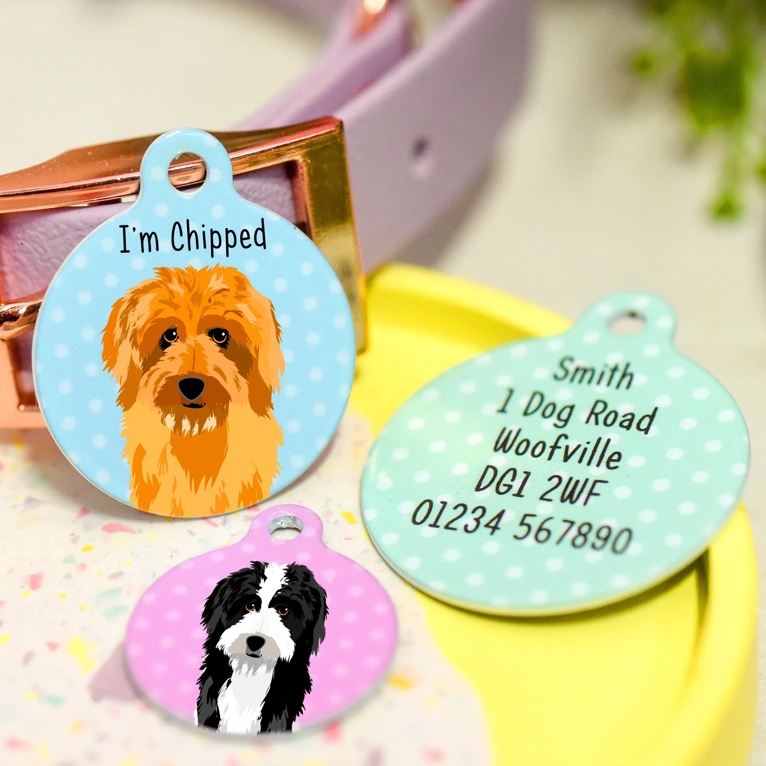 Aussiedoodle Personalised Dog ID Tag