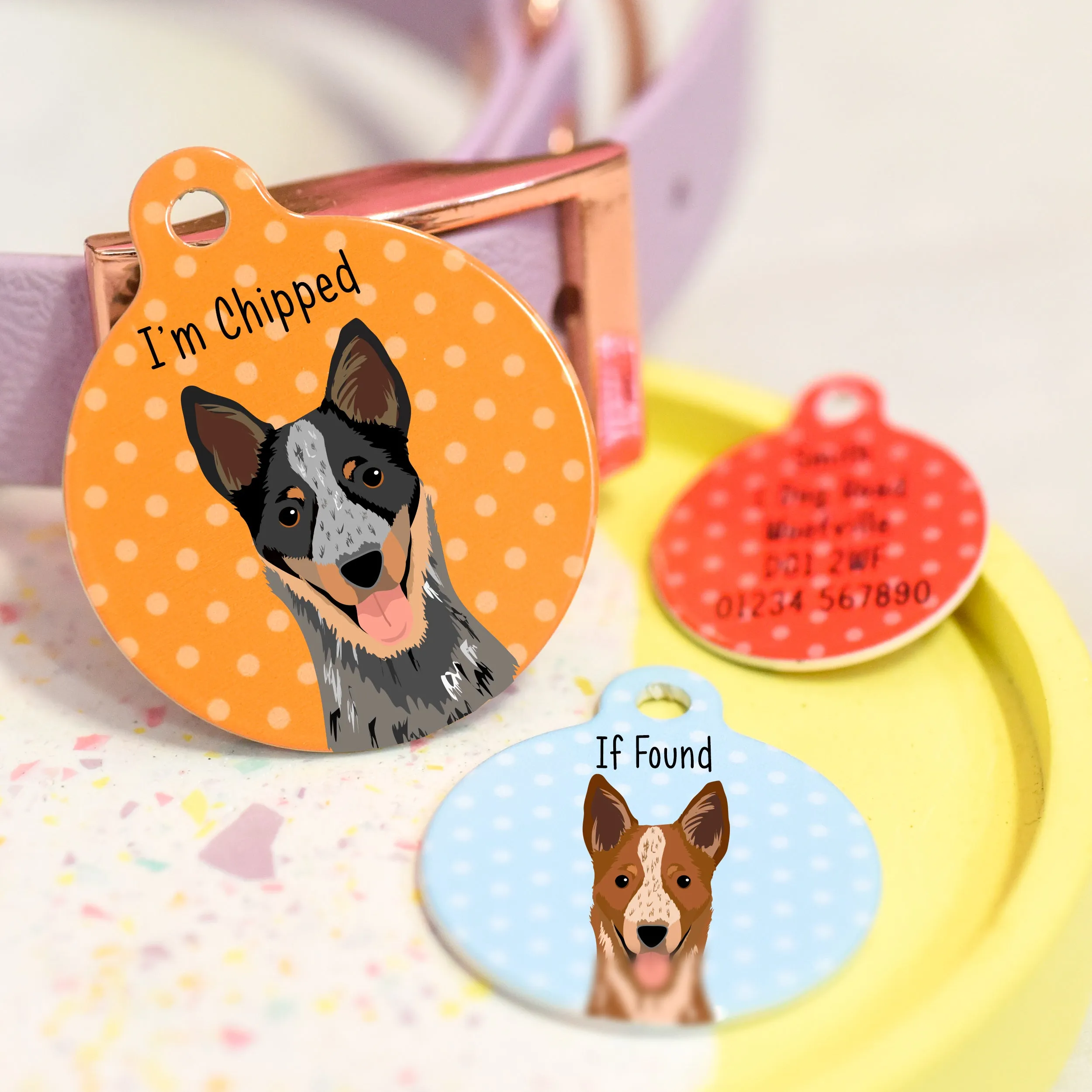 Australian Cattle Dog Personalised Dog ID Tag