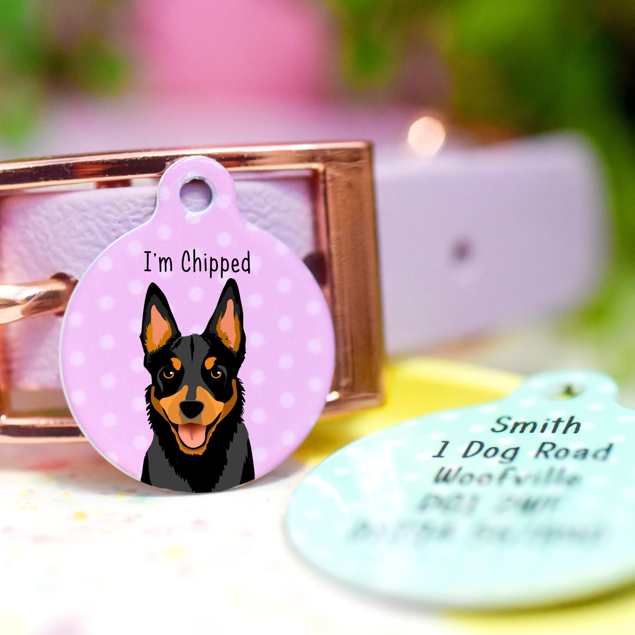 Australian Kelpie Personalised Dog ID Tag