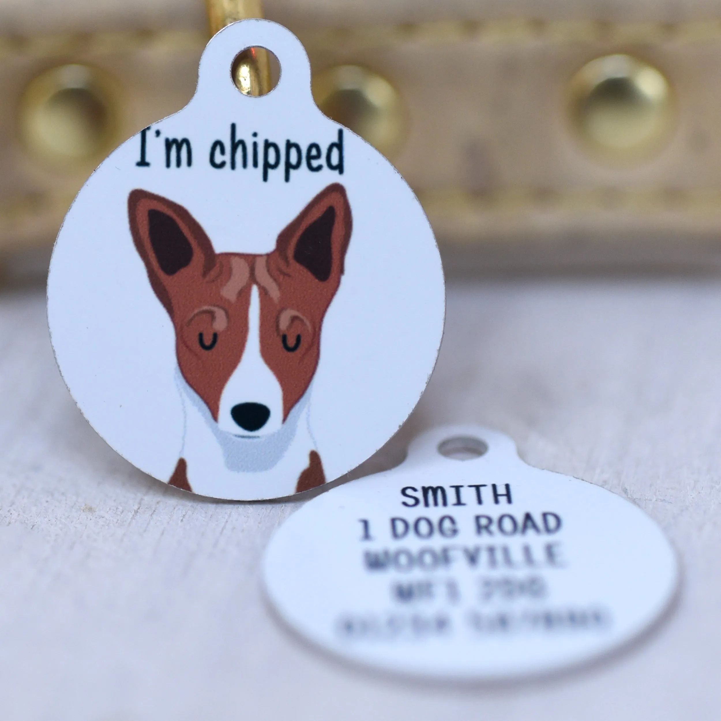 Basenji Dog Tag Personalised