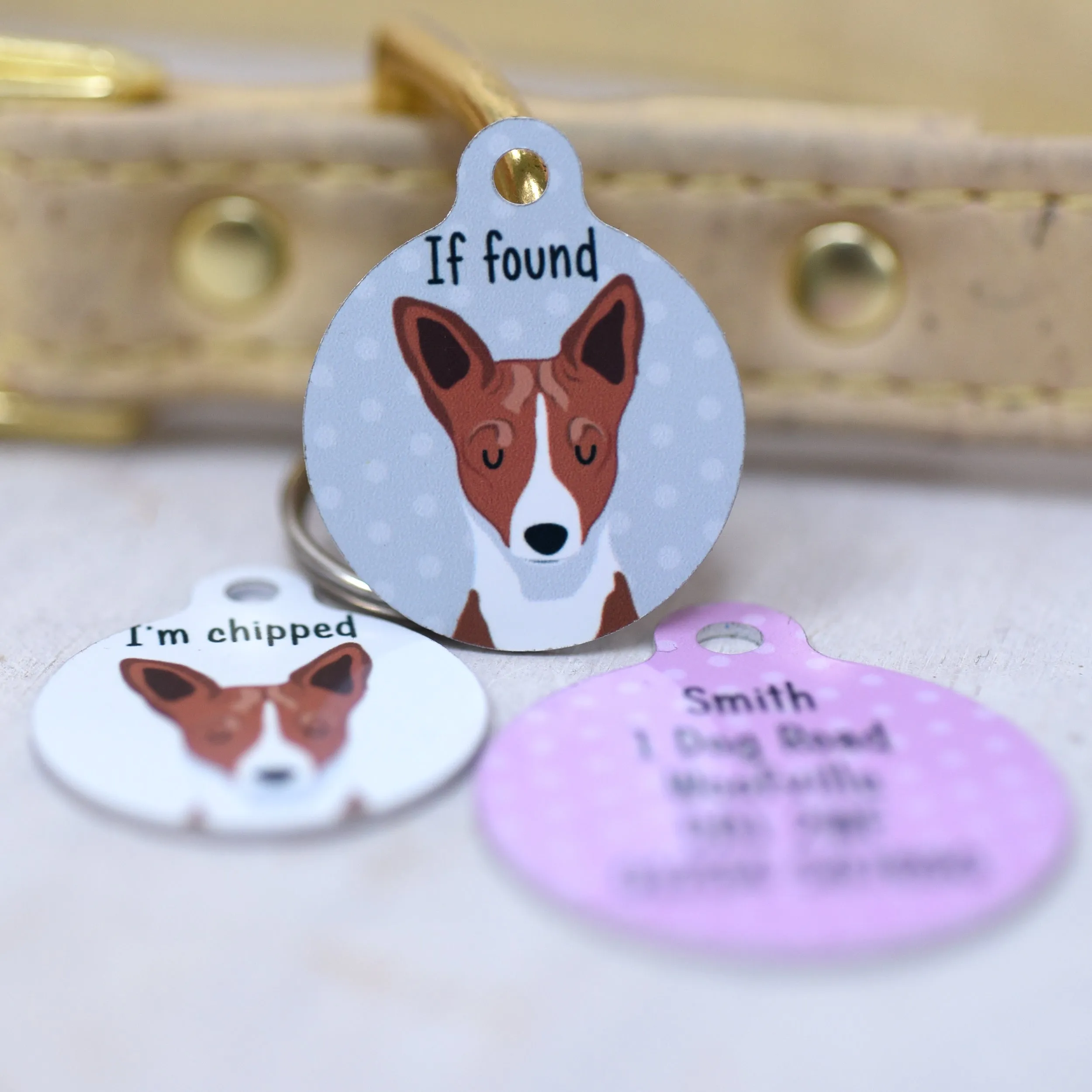 Basenji Dog Tag Personalised