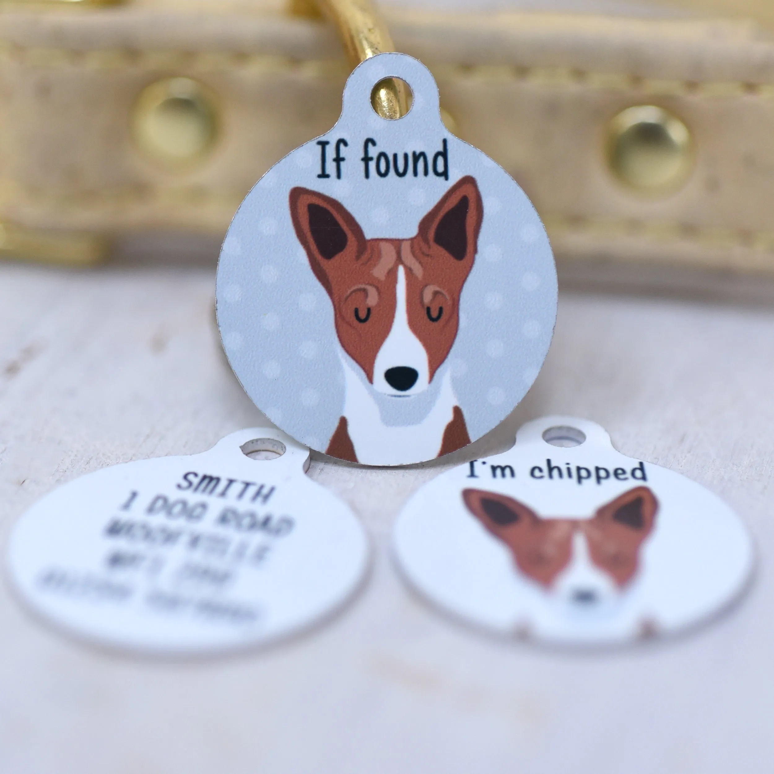 Basenji Dog Tag Personalised