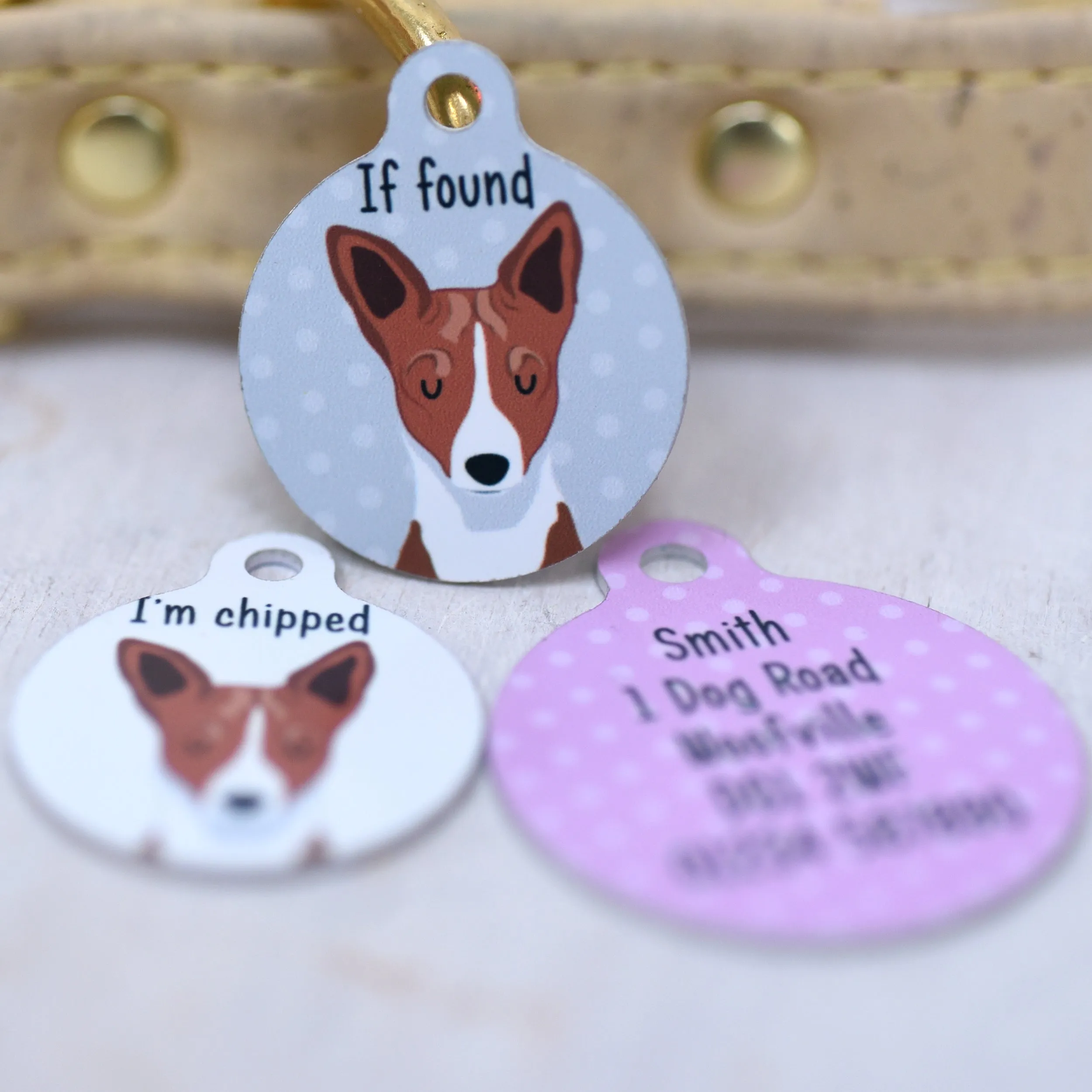 Basenji Dog Tag Personalised