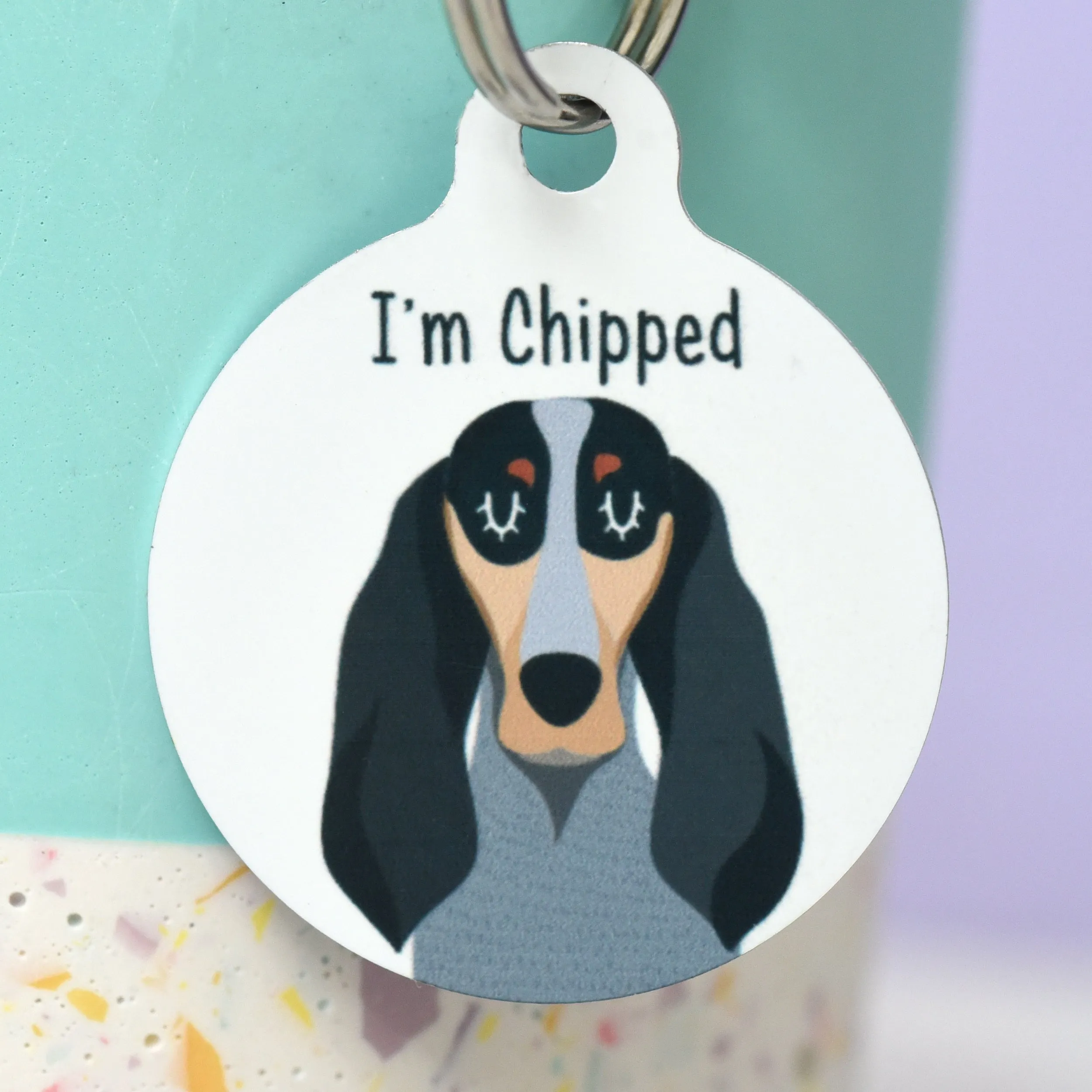 Basset Bleu de Gascogne Dog Personalised Dog ID Tag