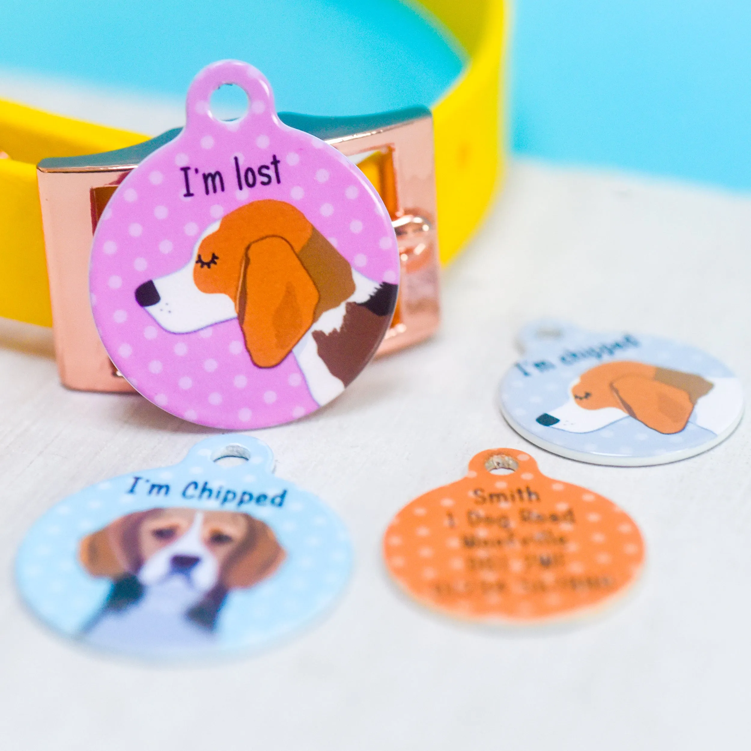 Beagle Personalised Dog Id Tag