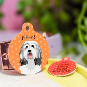 Bearded Collie Personalised Dog ID Tag