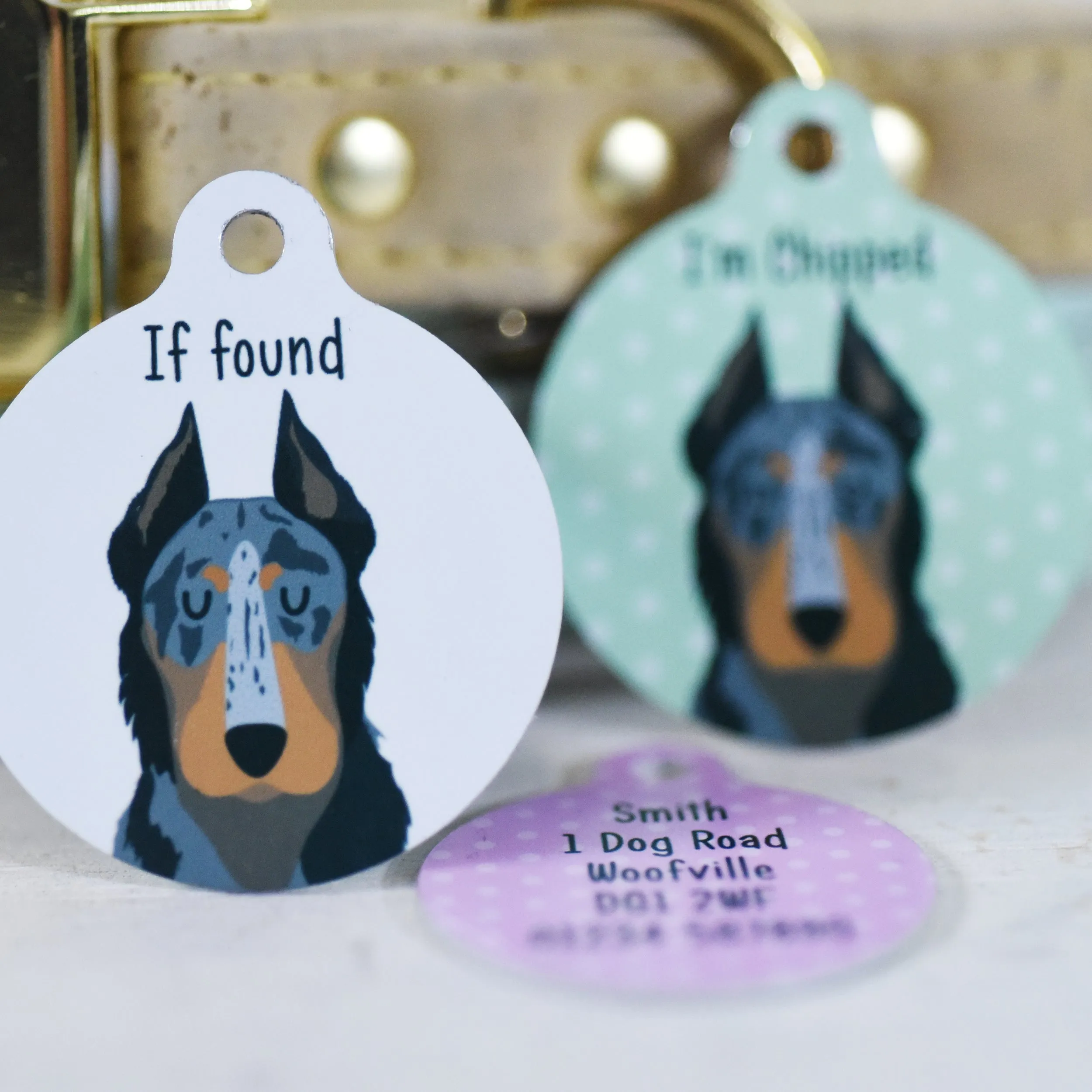 Beauceron Personalised Dog ID Tag