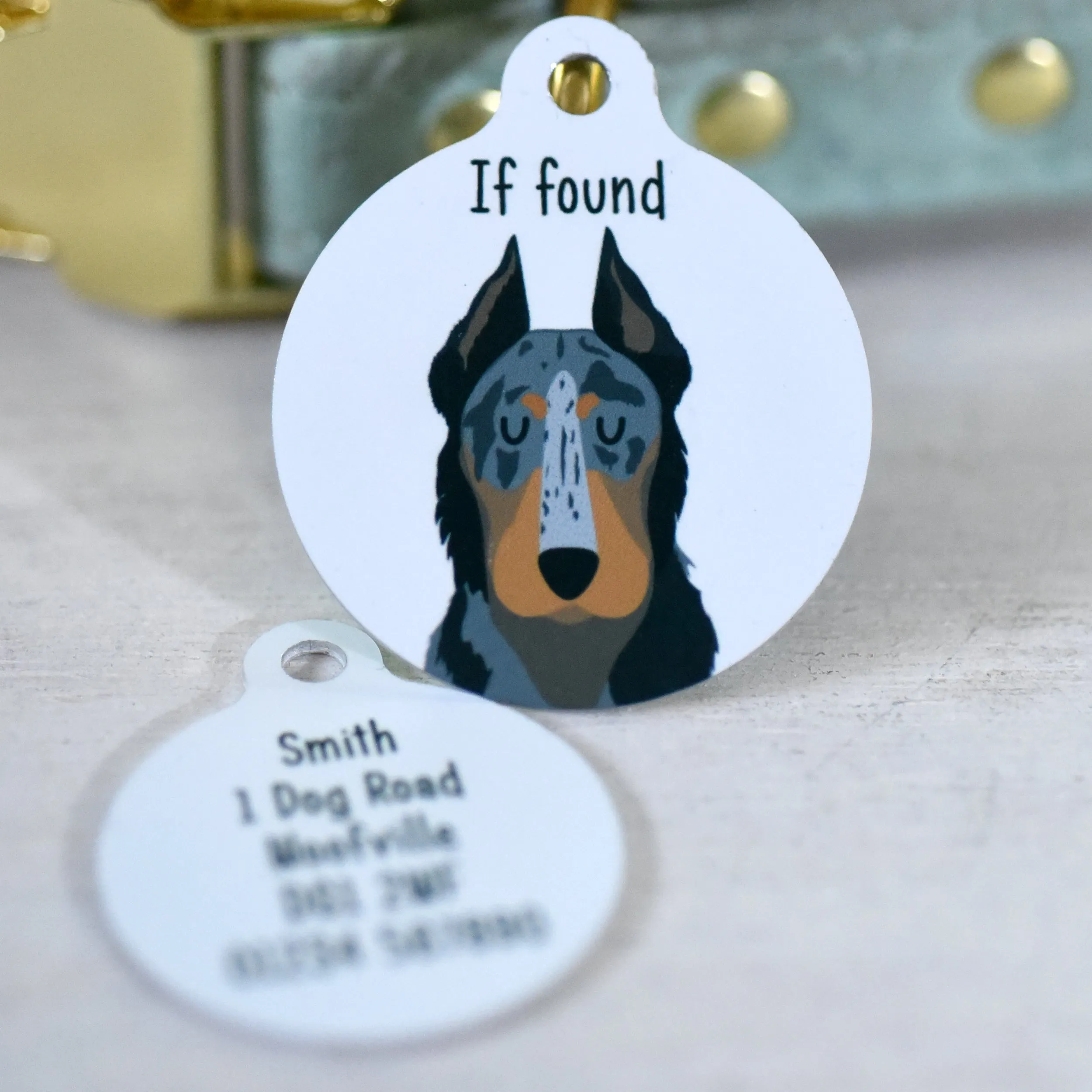 Beauceron Personalised Dog ID Tag