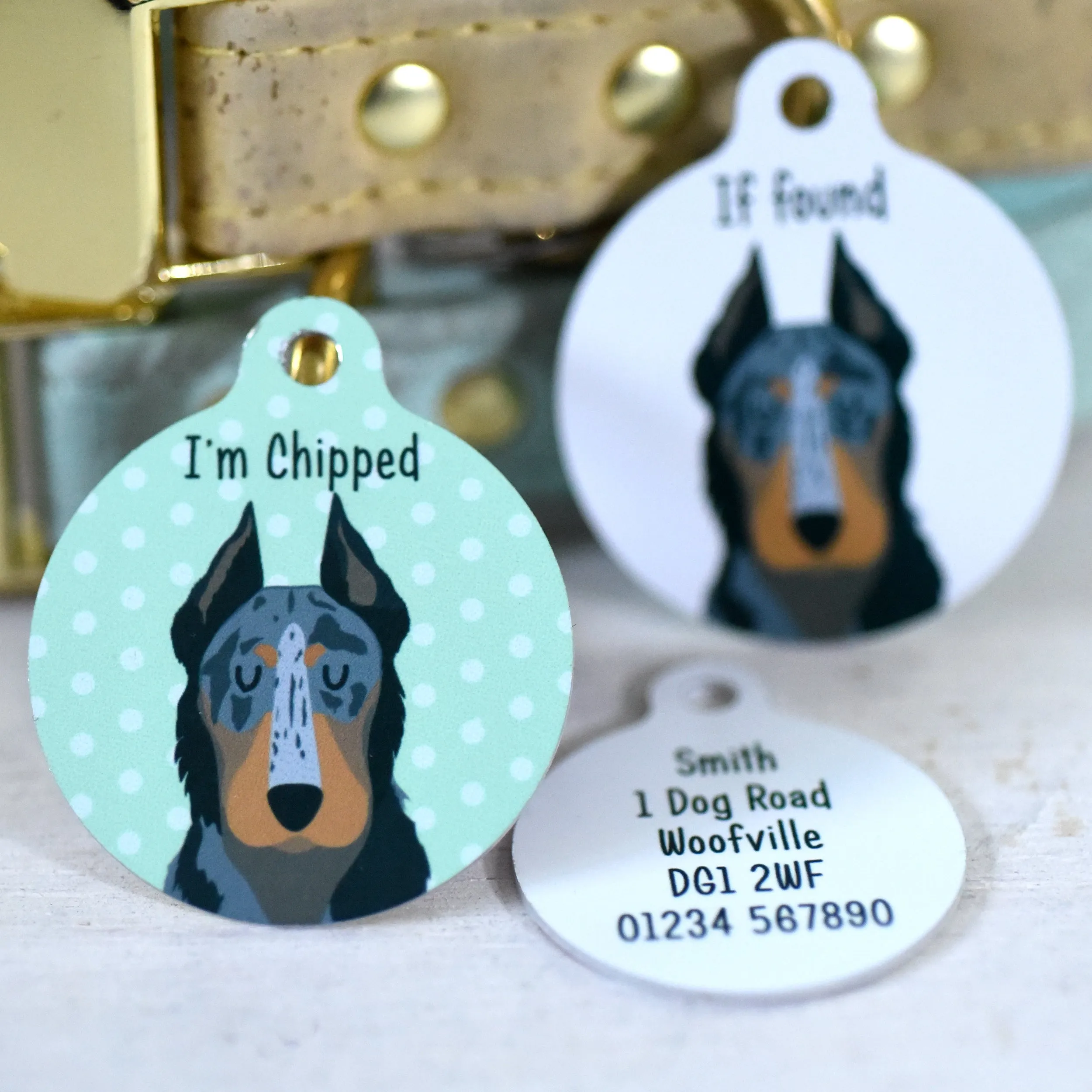 Beauceron Personalised Dog ID Tag