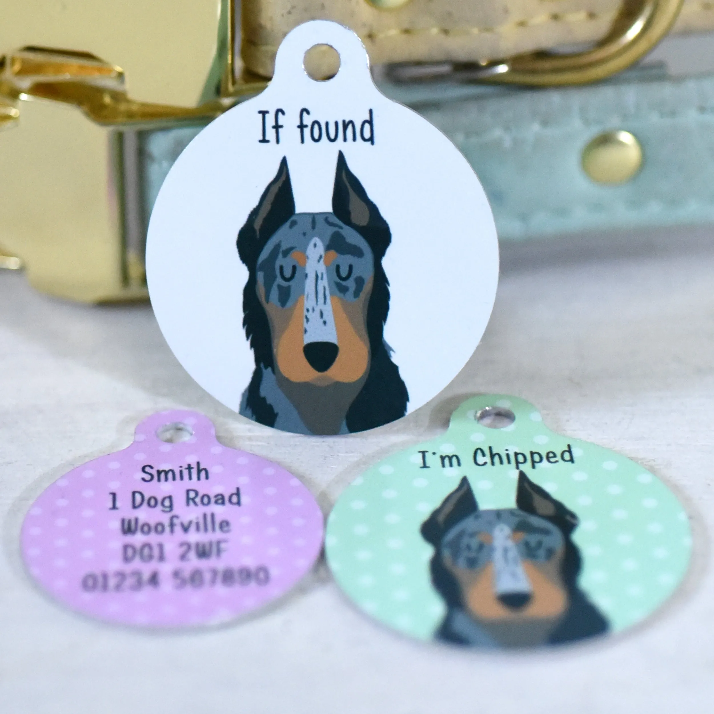 Beauceron Personalised Dog ID Tag