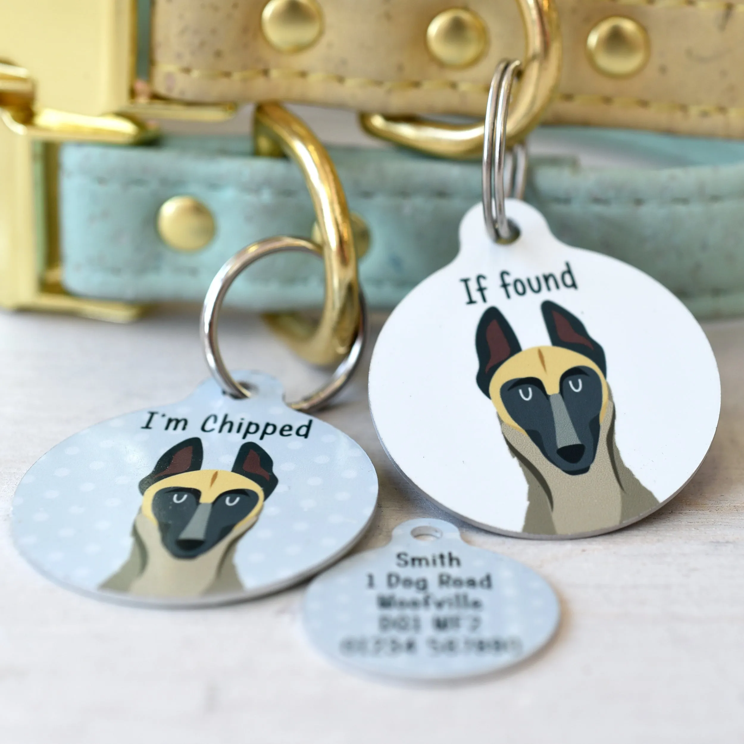 Belgian Malinois Personalised Dog Tag