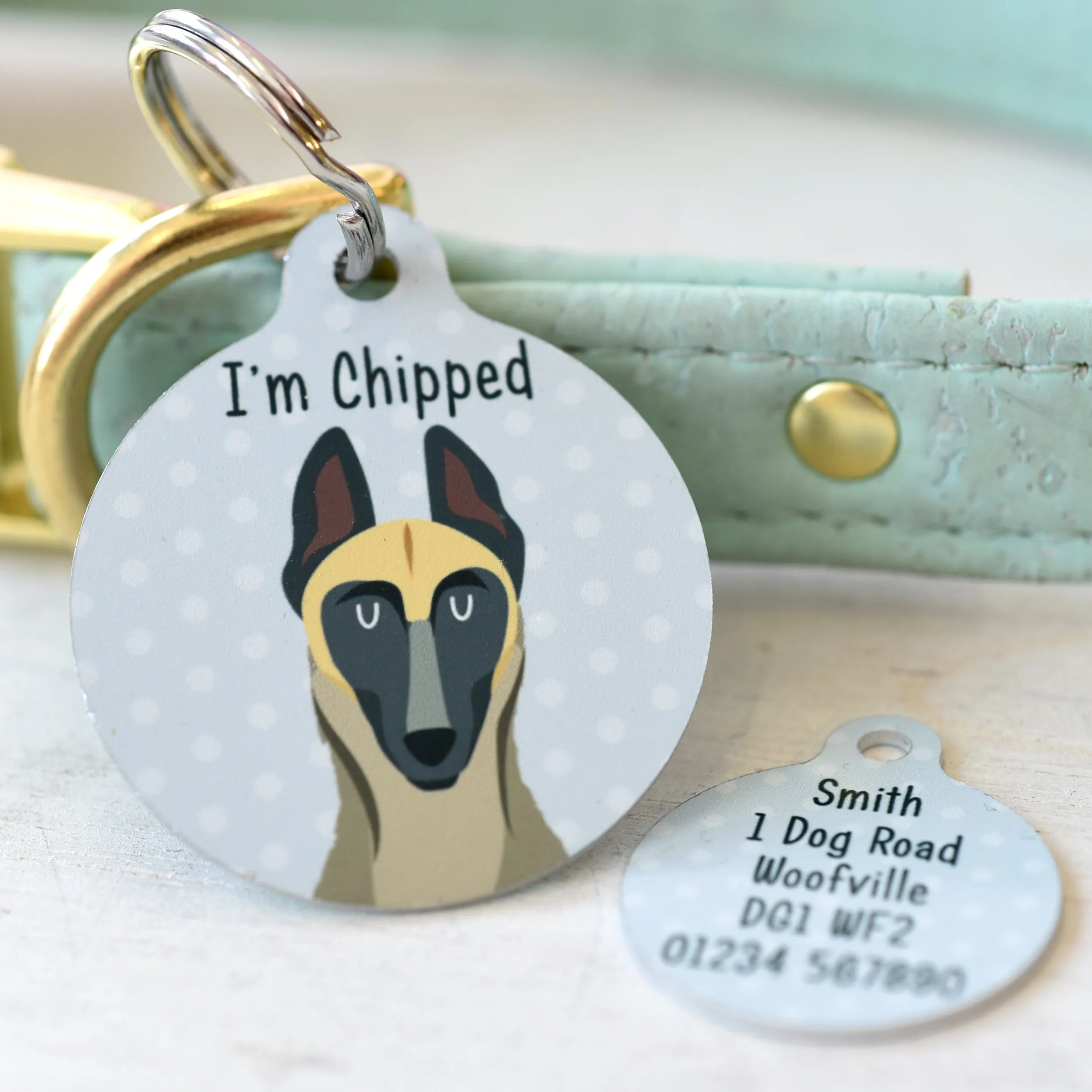 Belgian Malinois Personalised Dog Tag