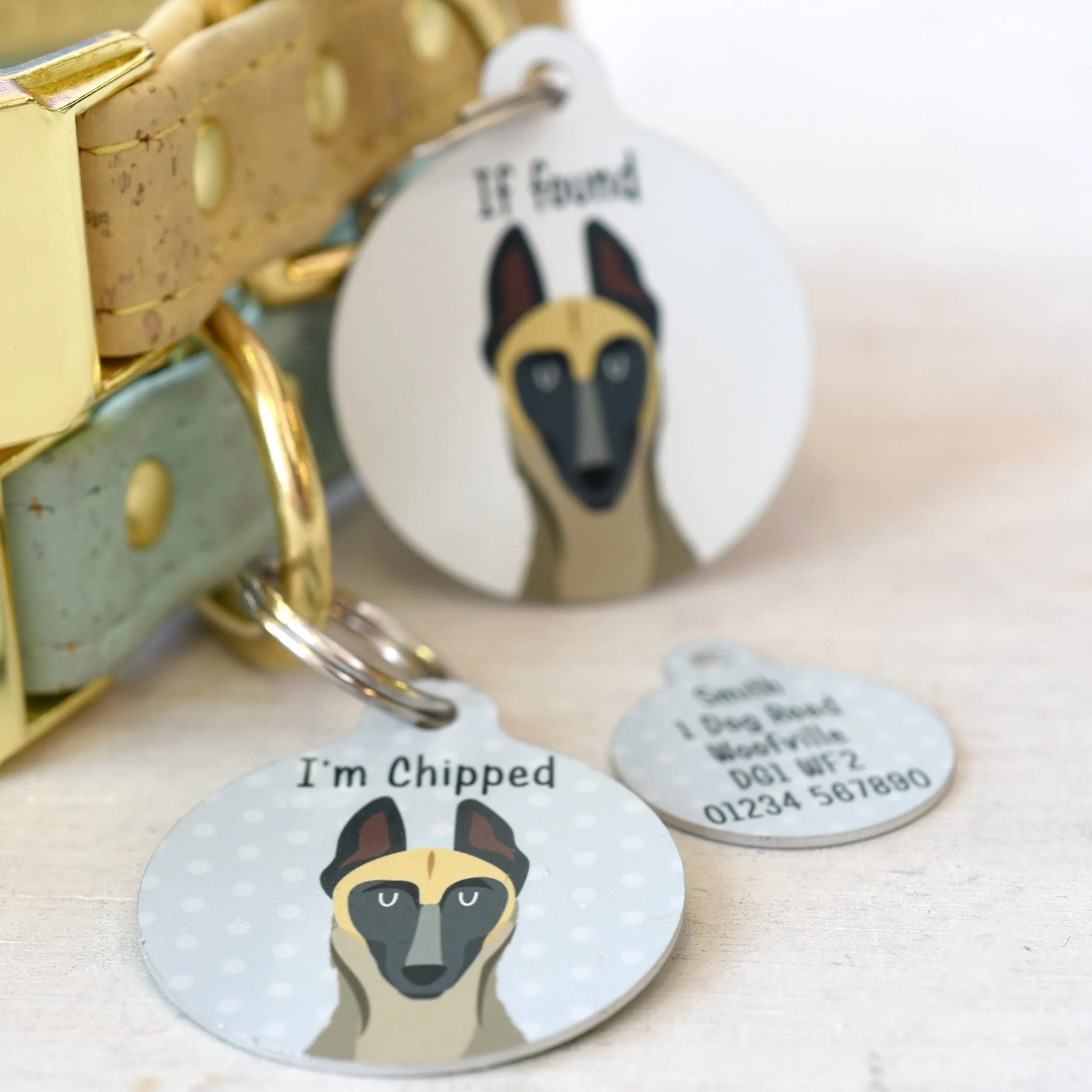 Belgian Malinois Personalised Dog Tag