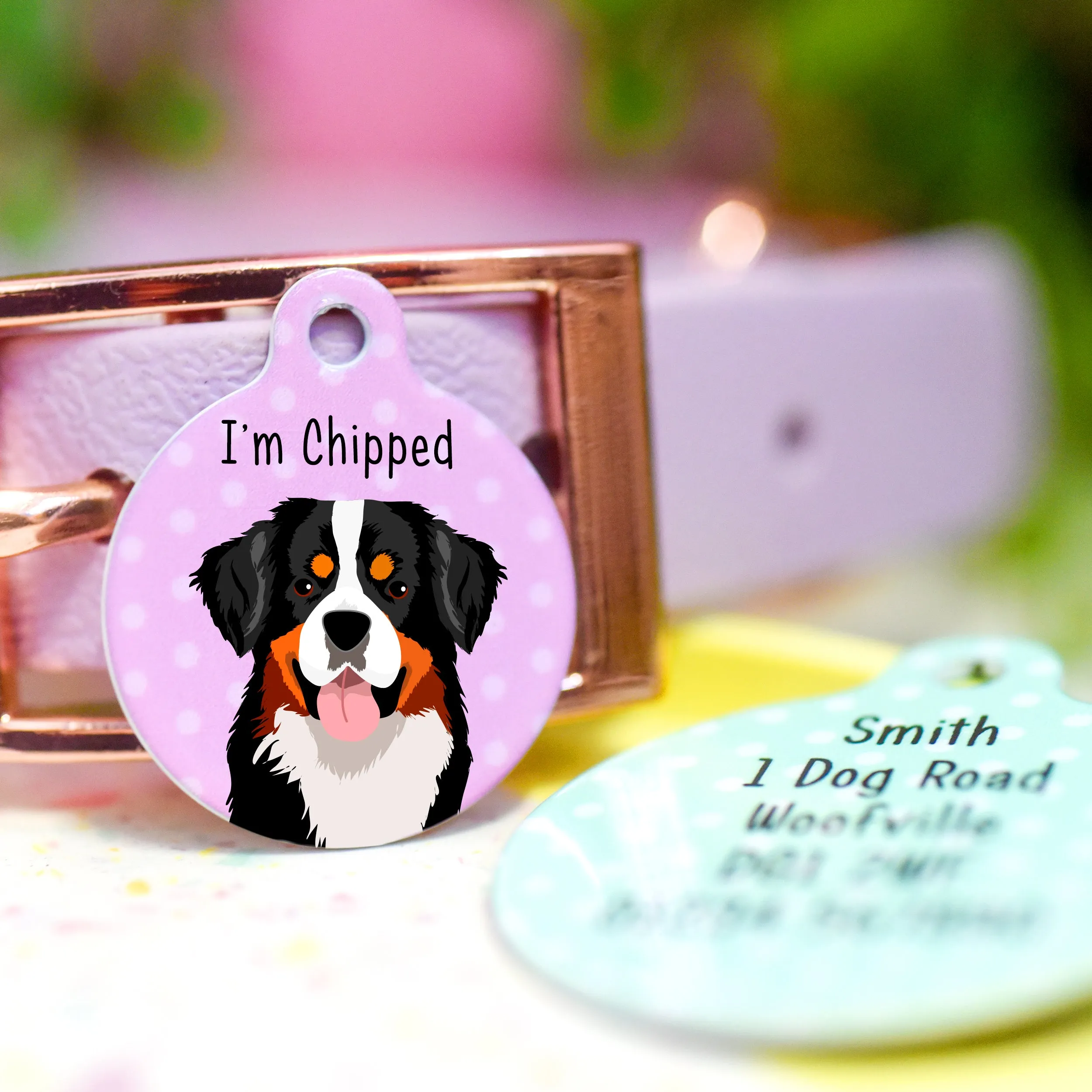 Bernese Mountain Dog Personalised Dog Tag