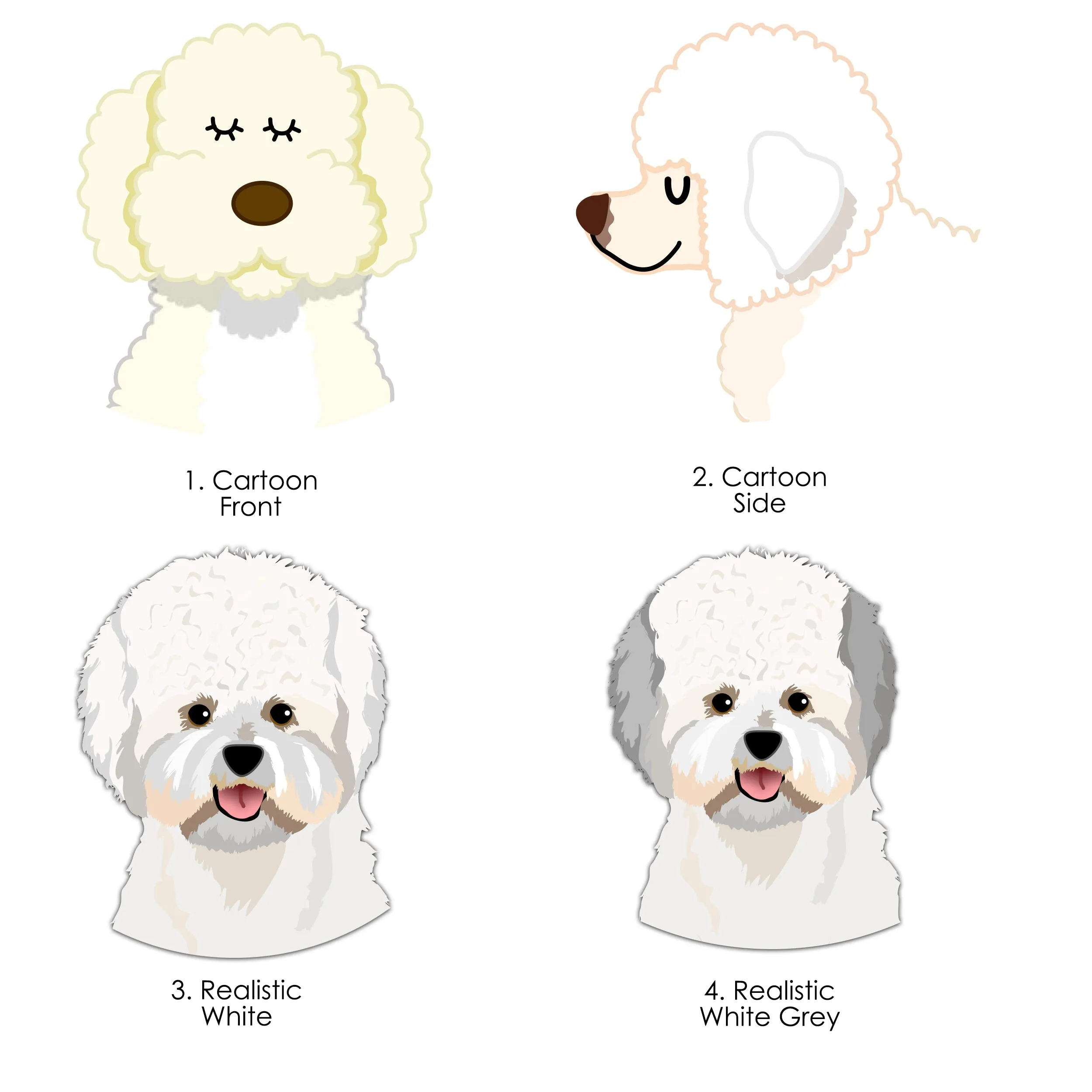 Bichon Frise Personalised Dog Tag