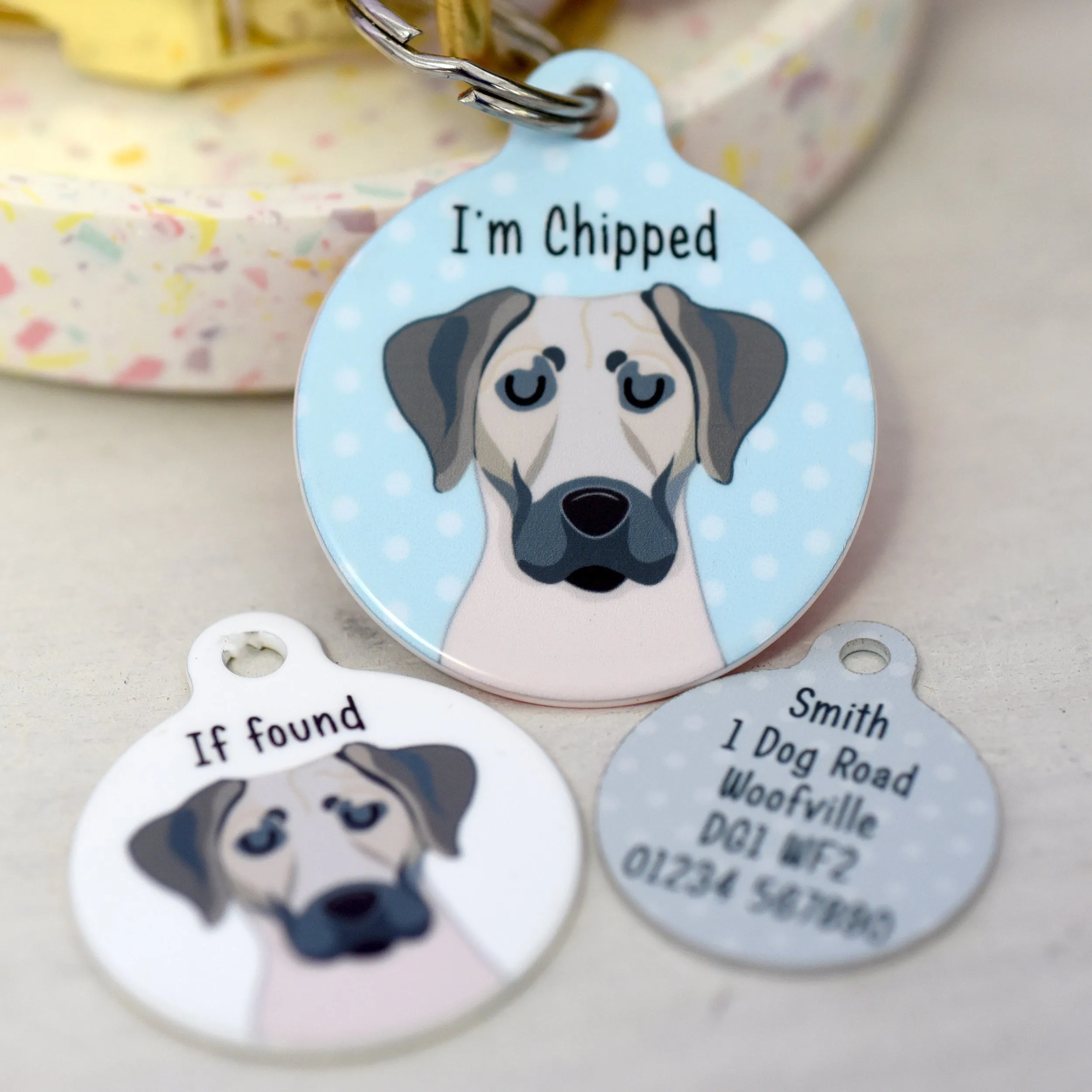 Black Mouth Cur Personalised Dog ID Tag