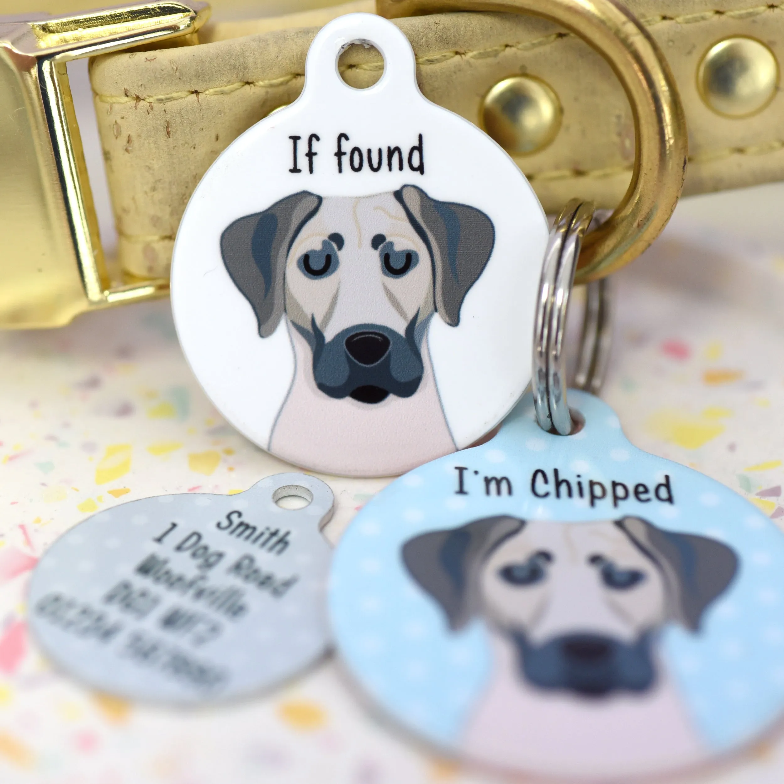 Black Mouth Cur Personalised Dog ID Tag