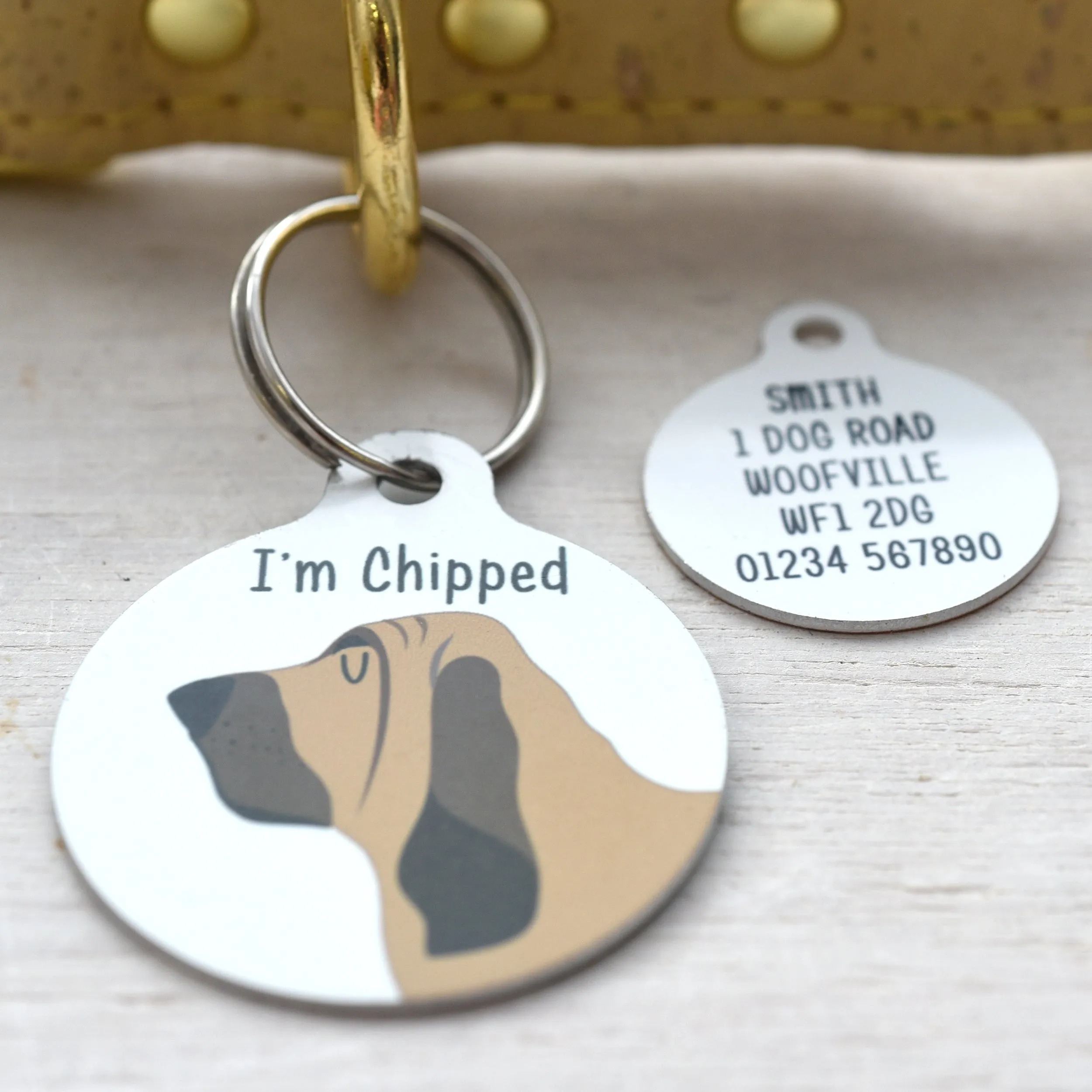 Bloodhound Personalised Dog Tag