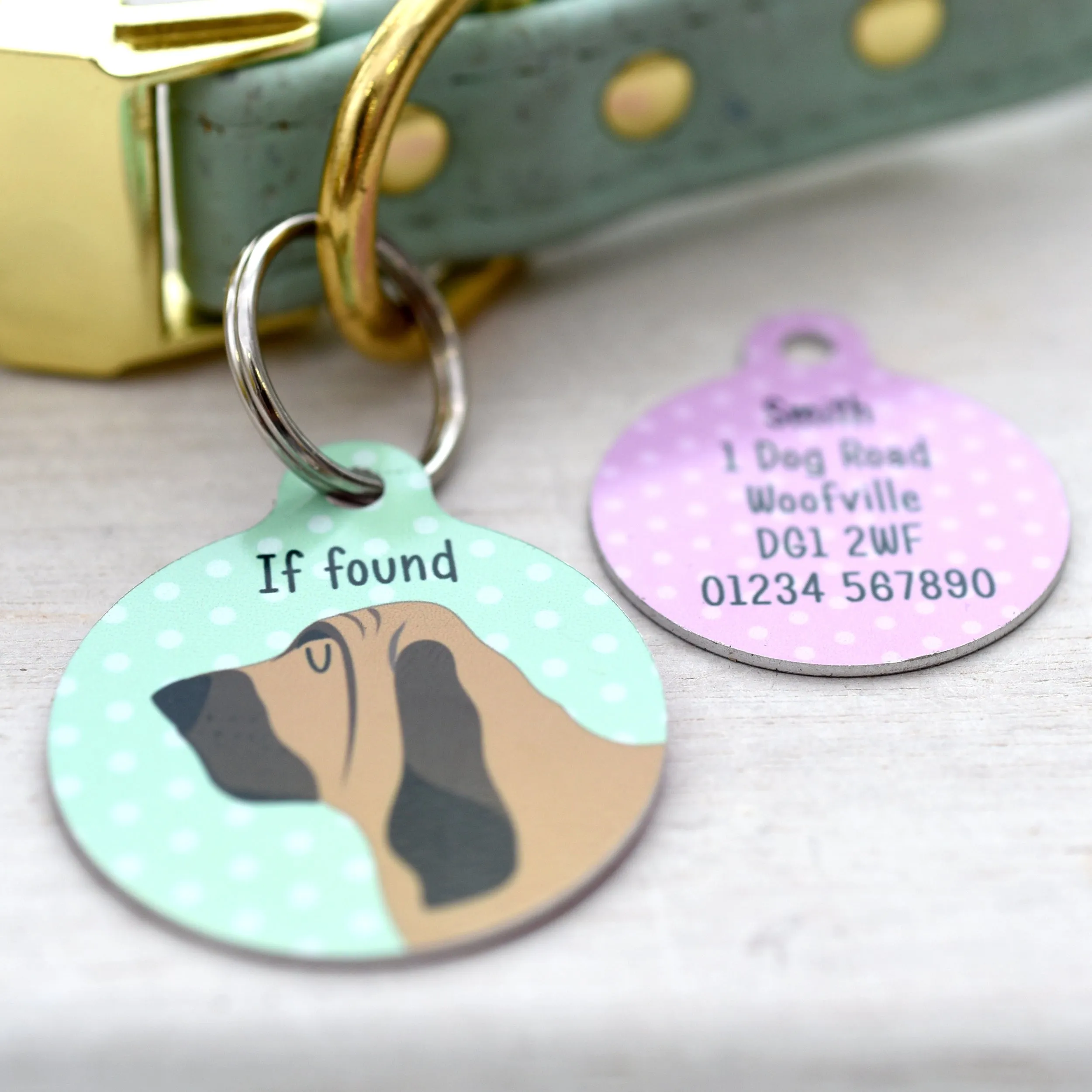 Bloodhound Personalised Dog Tag