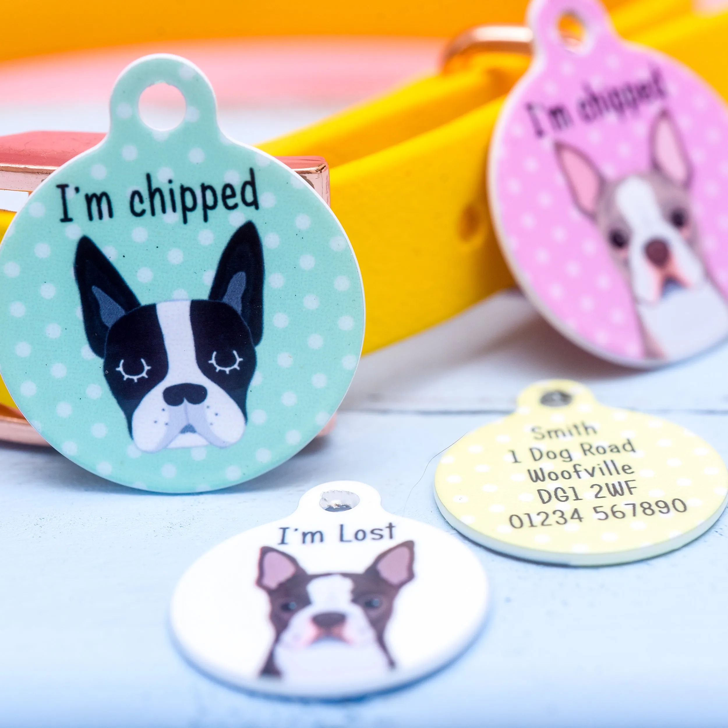 Boston Terrier Personalised Dog Tag