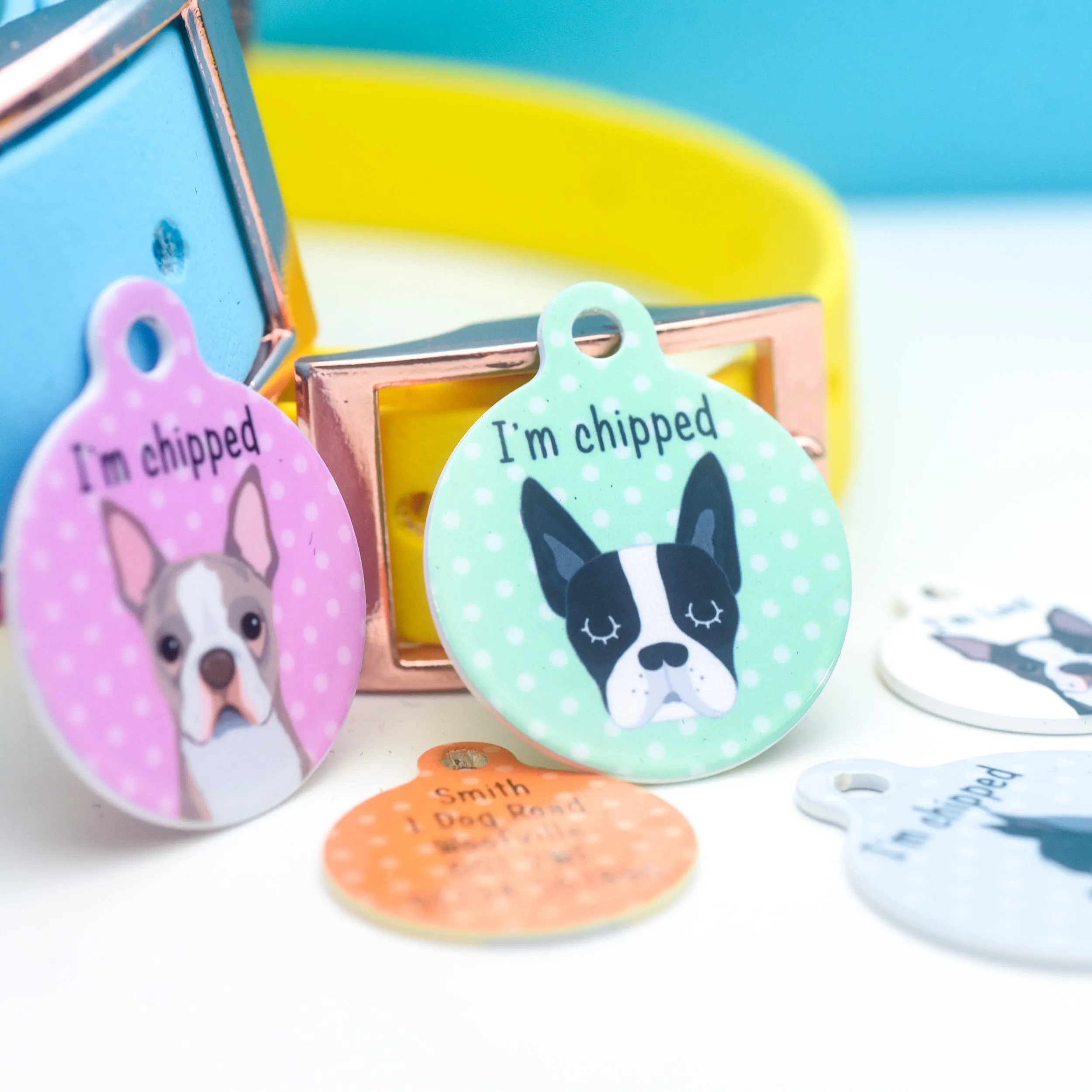 Boston Terrier Personalised Dog Tag