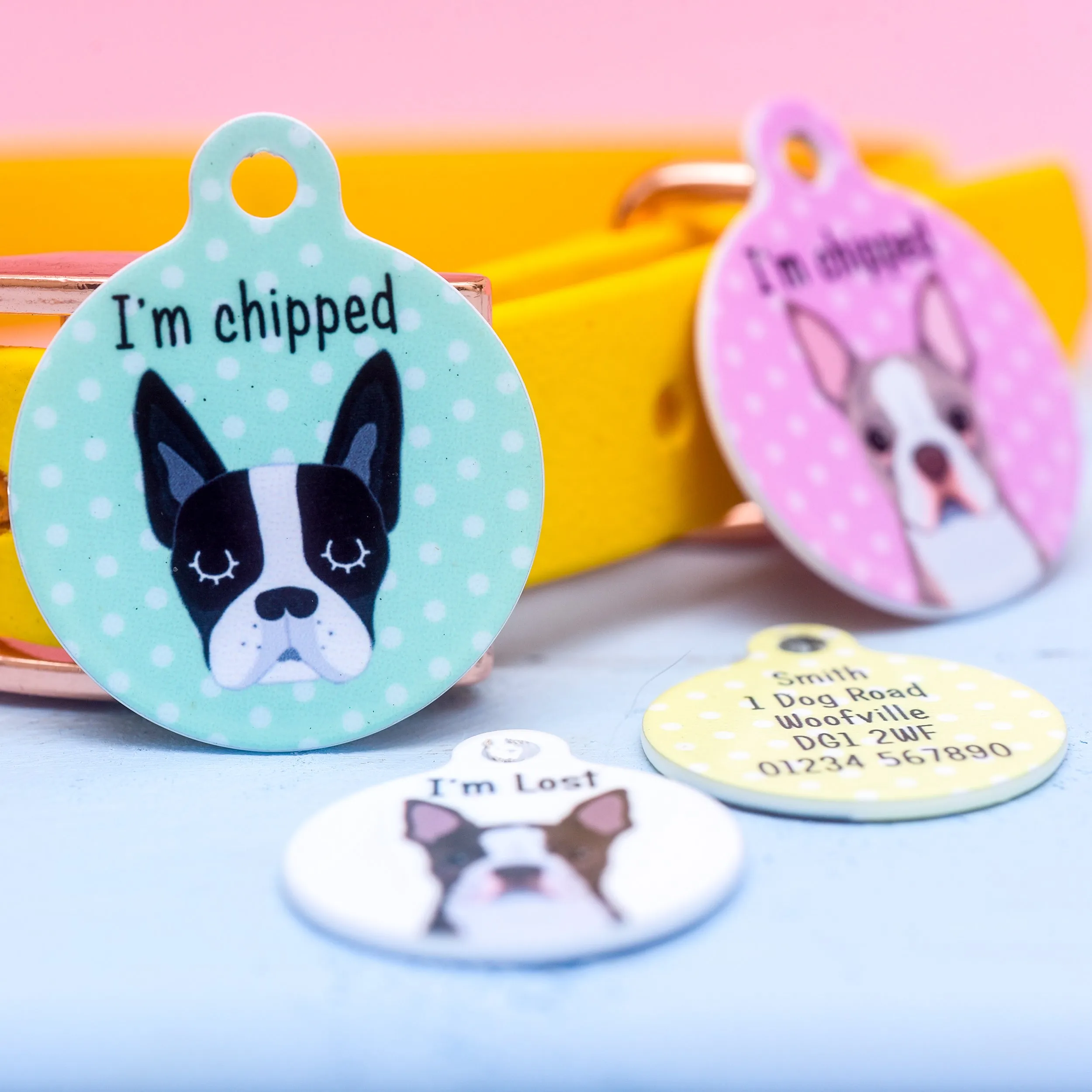 Boston Terrier Personalised Dog Tag