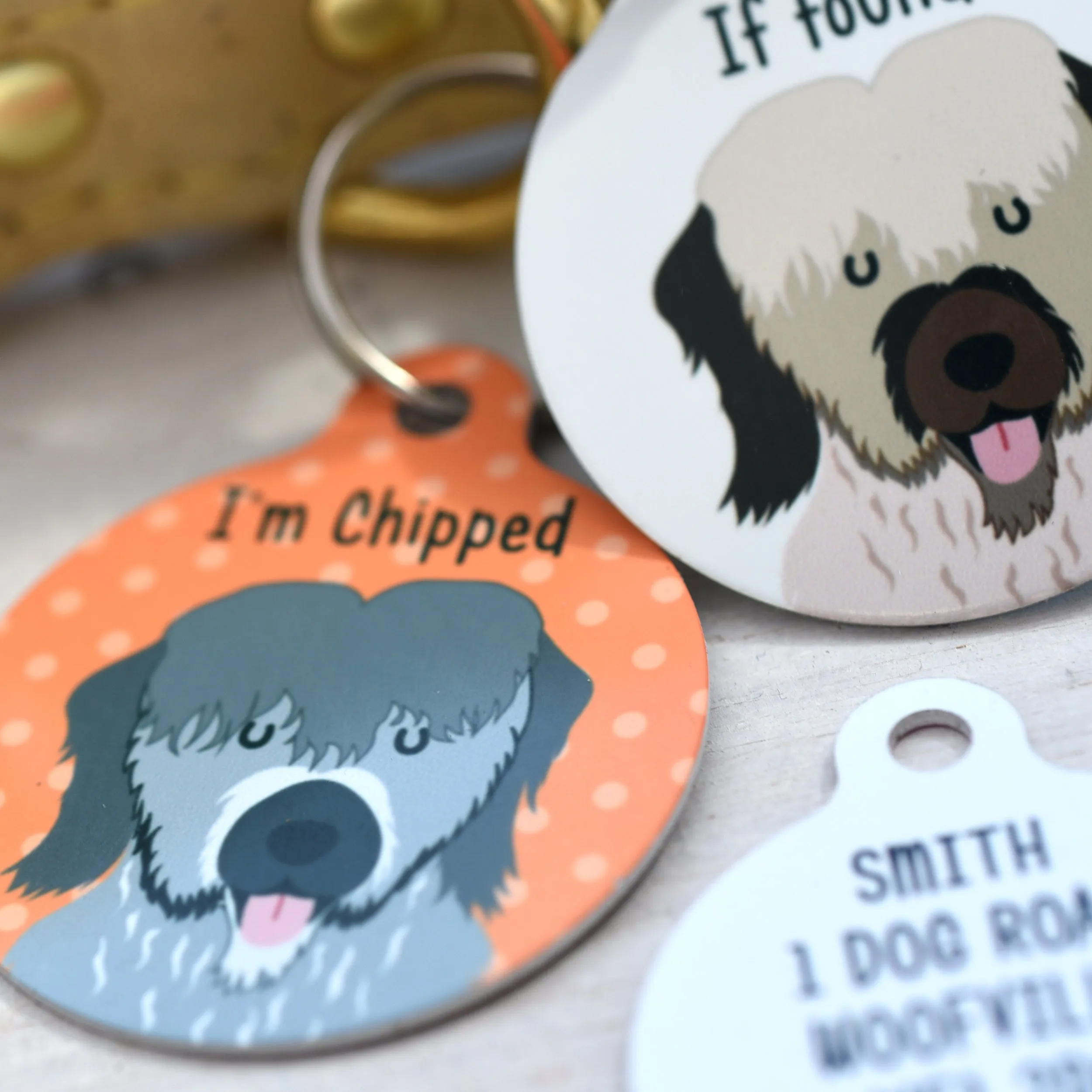 Briard Dog Tag Personalised