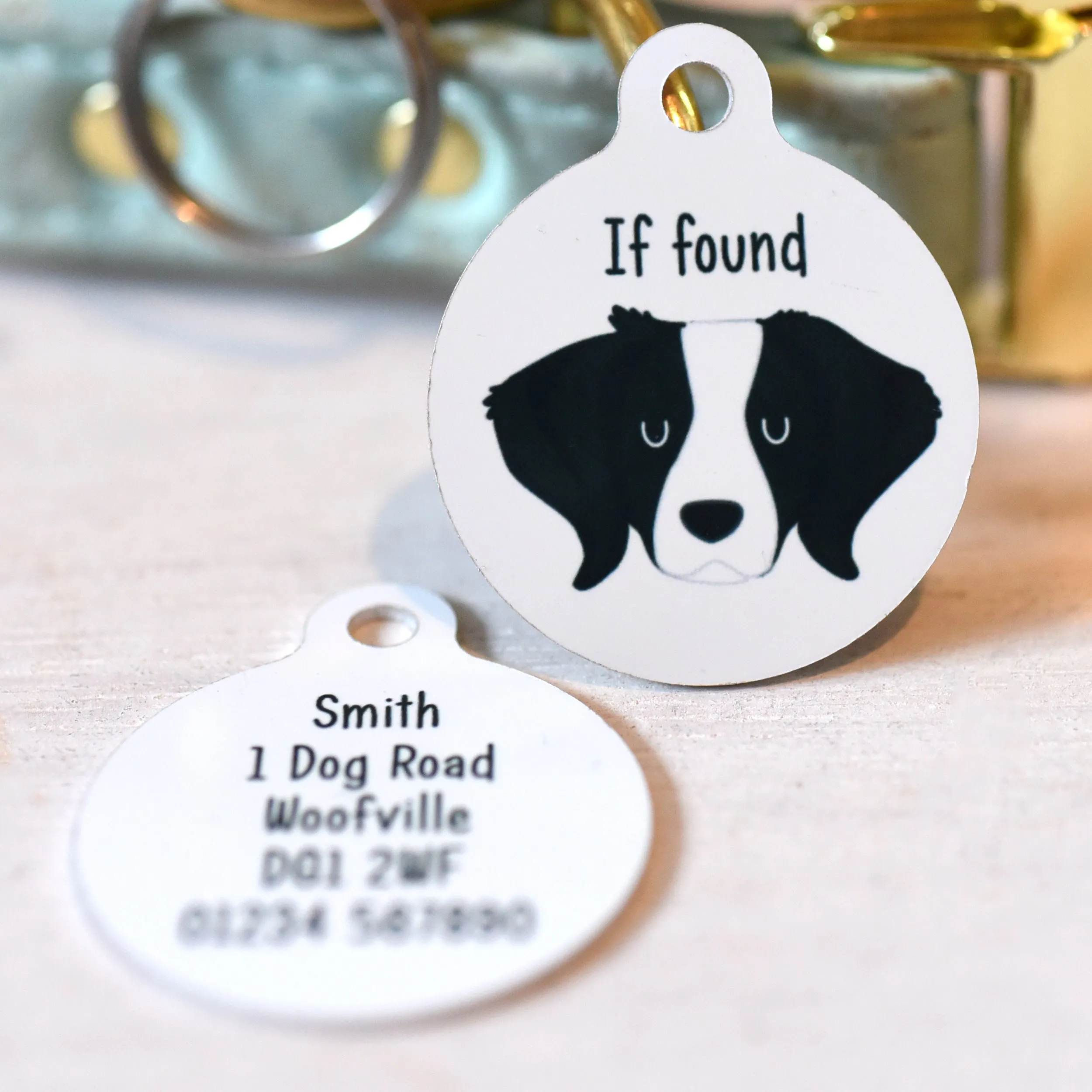 Brittany Dog Tag Personalised