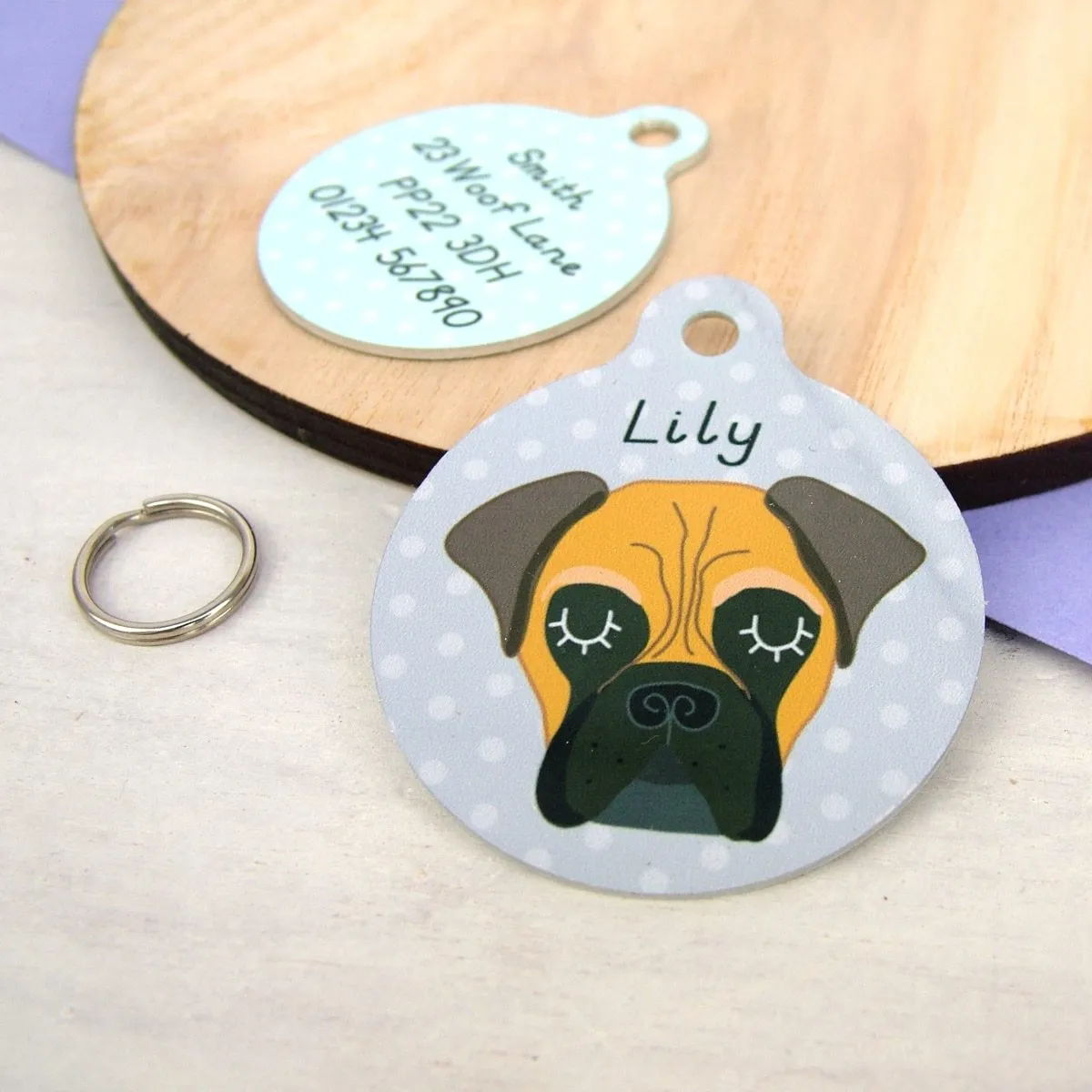 Bullmastiff Personalised Dog Tag