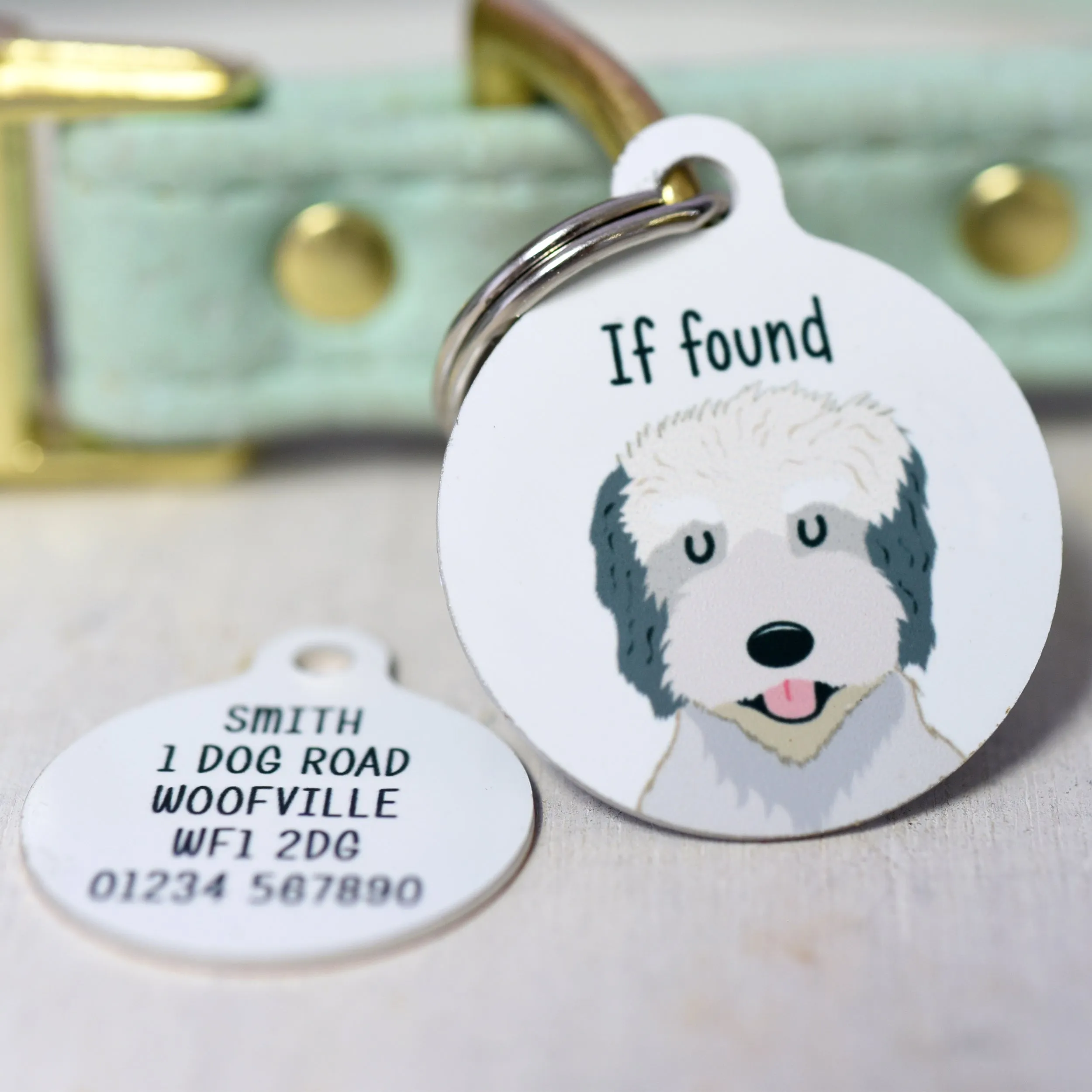 Catalan Sheepdog Personalised Dog Tag