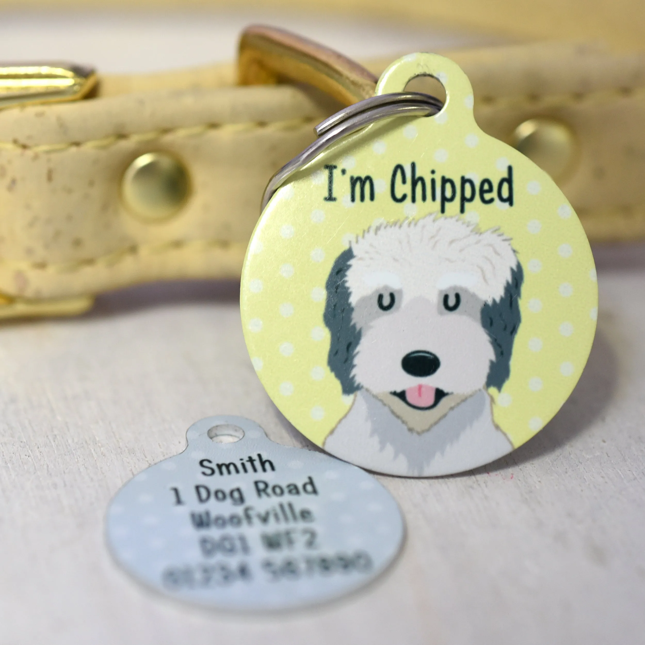 Catalan Sheepdog Personalised Dog Tag