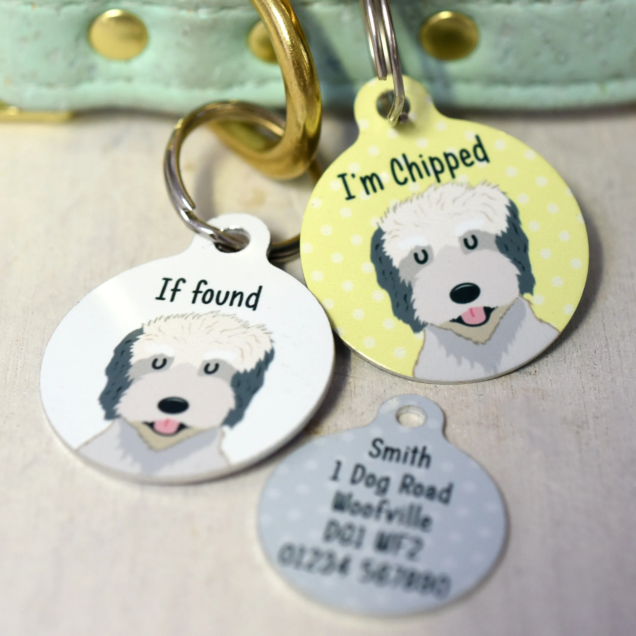 Catalan Sheepdog Personalised Dog Tag