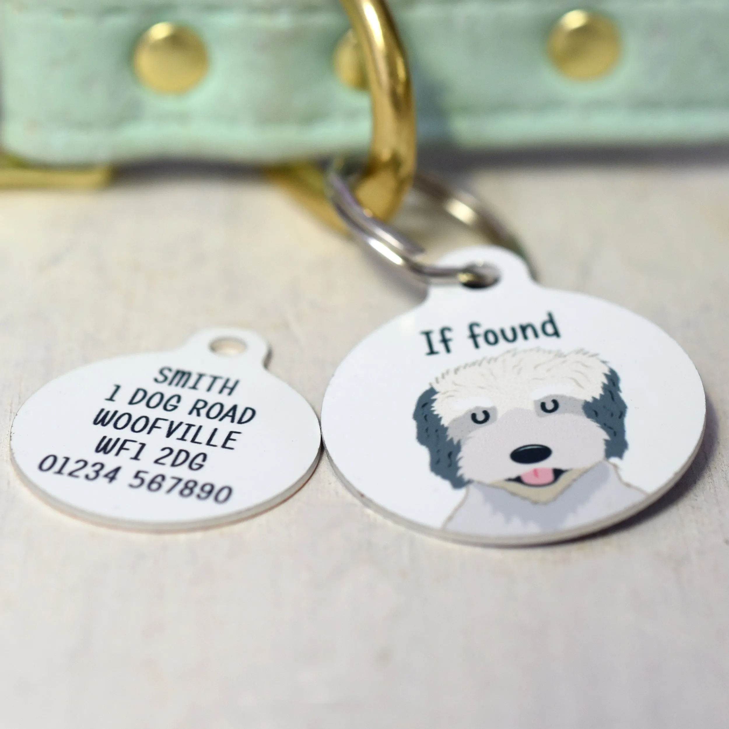 Catalan Sheepdog Personalised Dog Tag