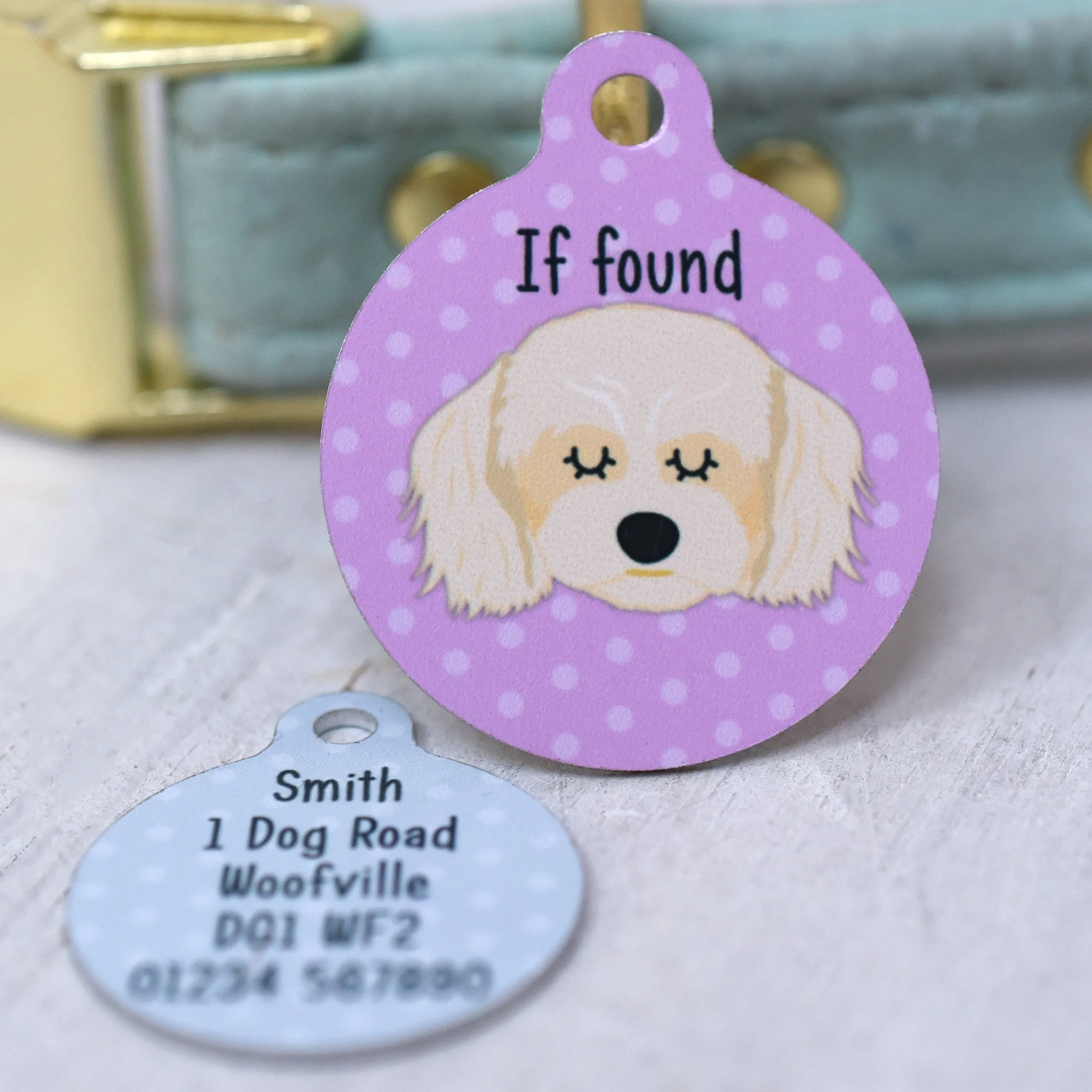 Cavachon Personalised Dog Tag