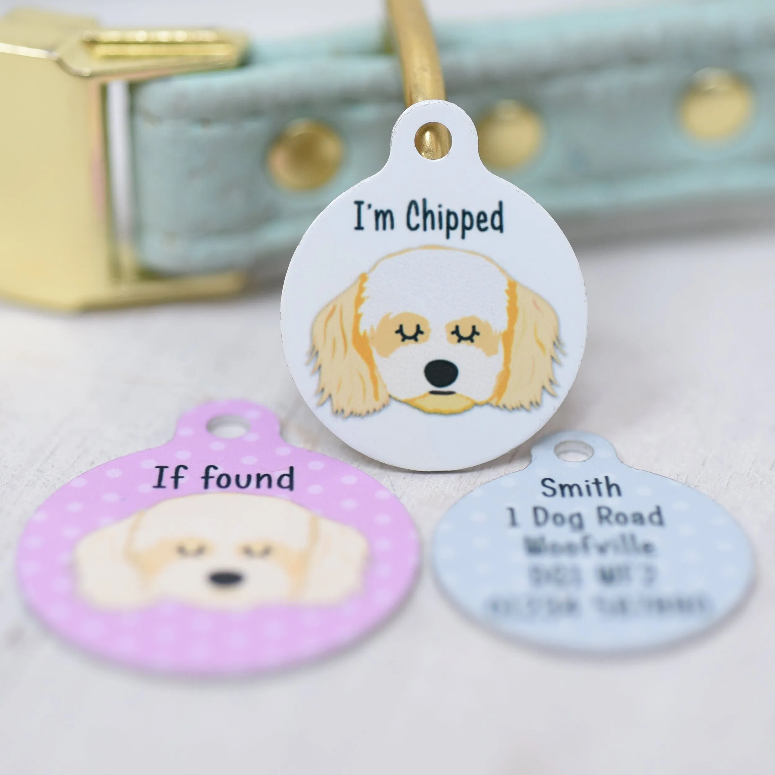 Cavachon Personalised Dog Tag