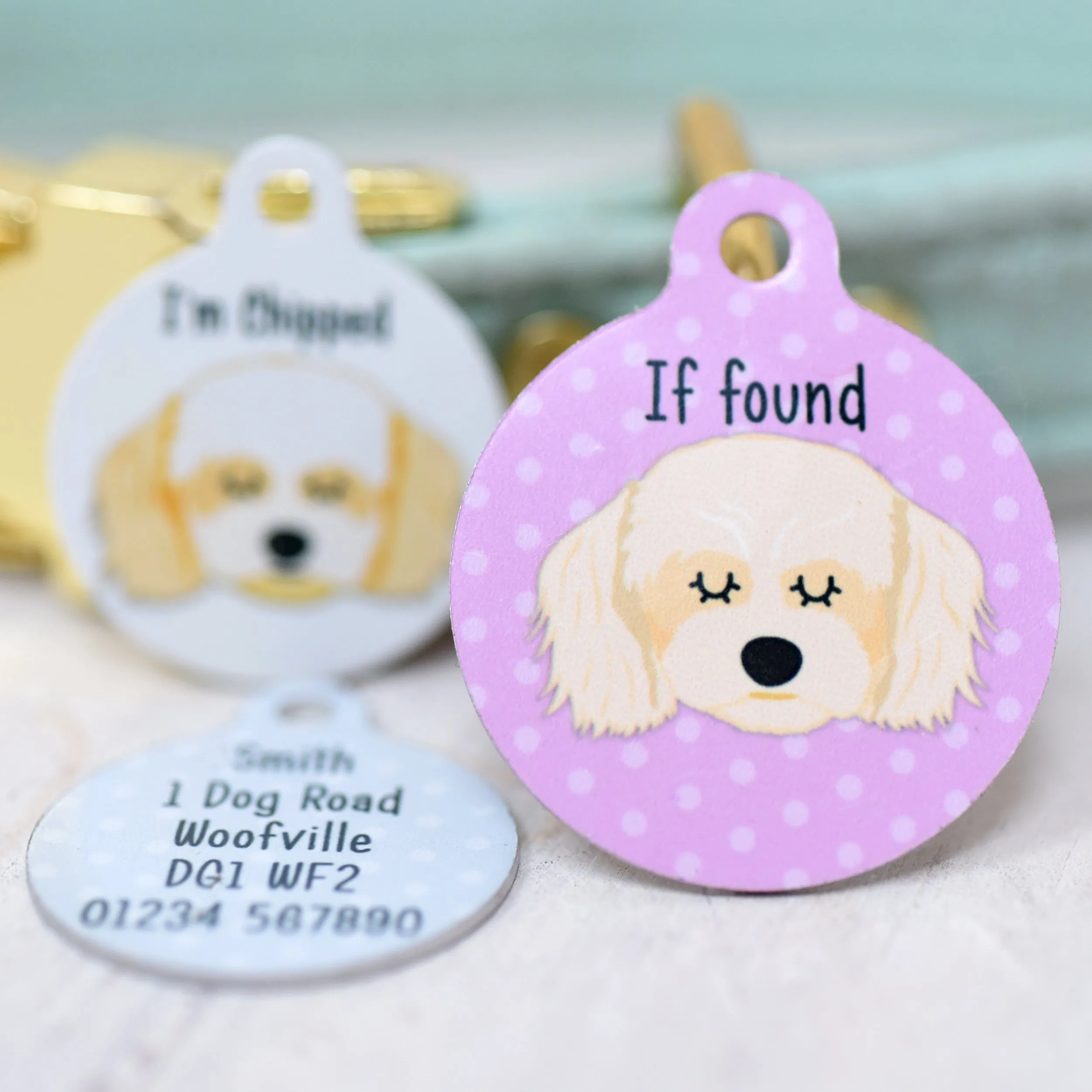 Cavachon Personalised Dog Tag