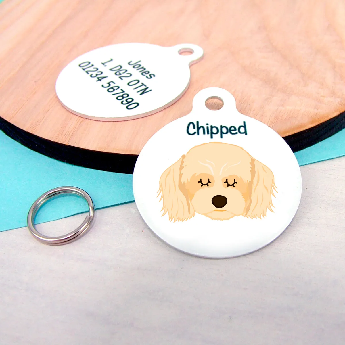 Cavachon Personalised Dog Tag