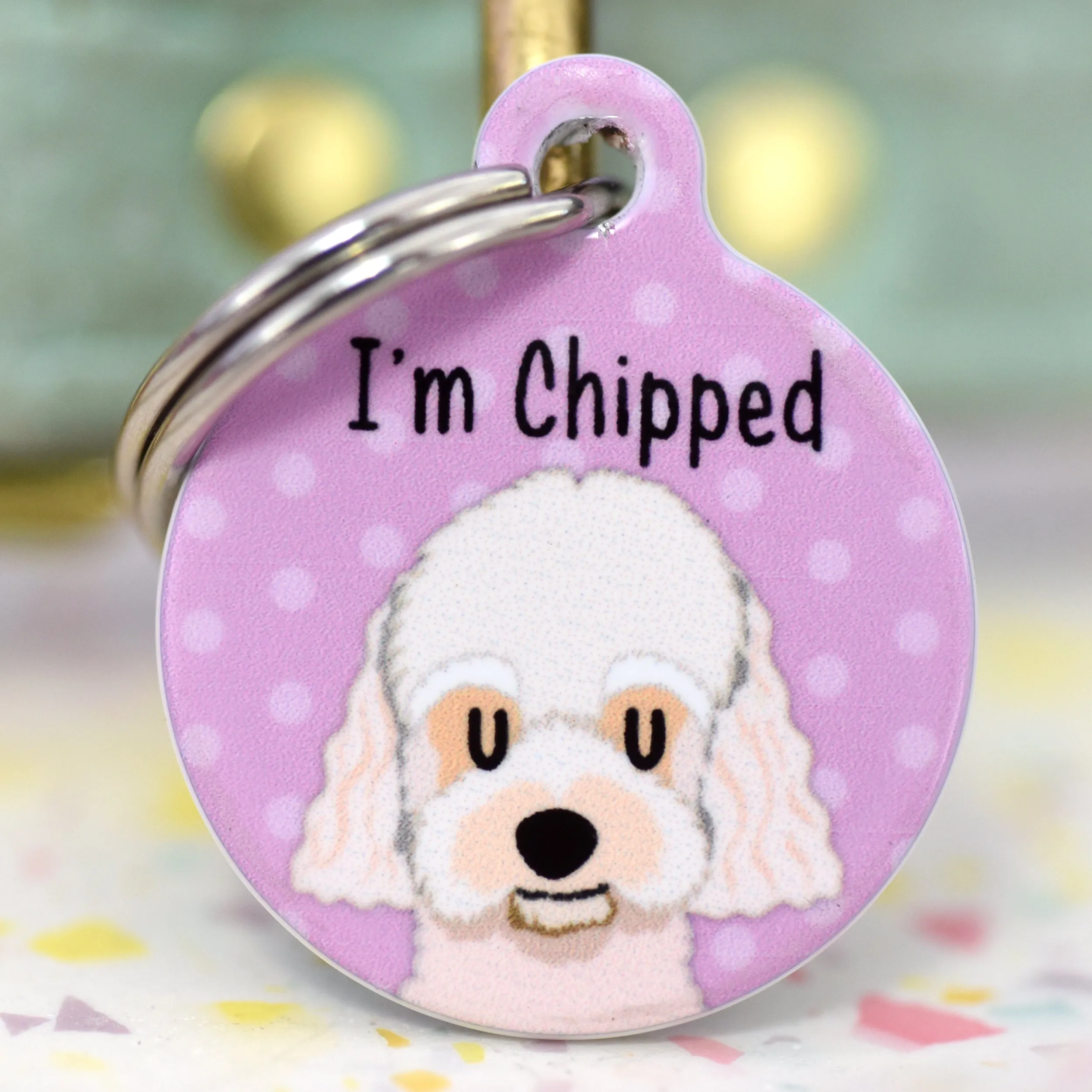 Cavapoochon Personalised Dog ID Tag