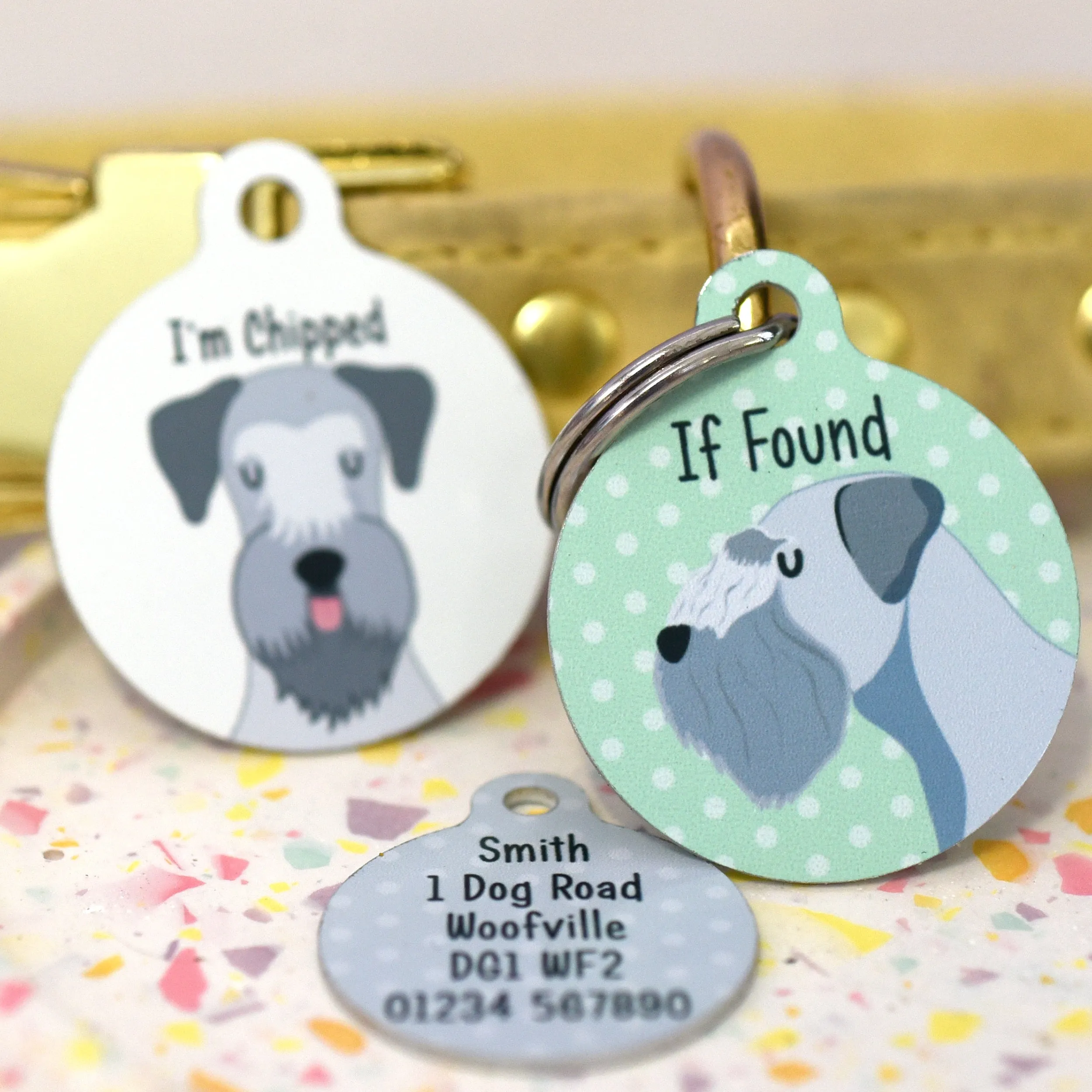 Cesky Terrier Personalised Dog ID Tag