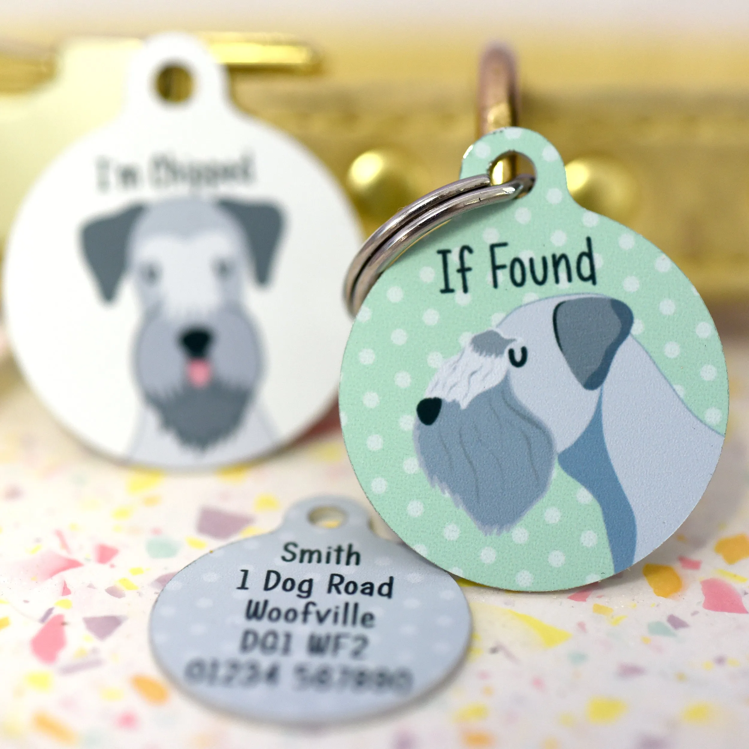 Cesky Terrier Personalised Dog ID Tag