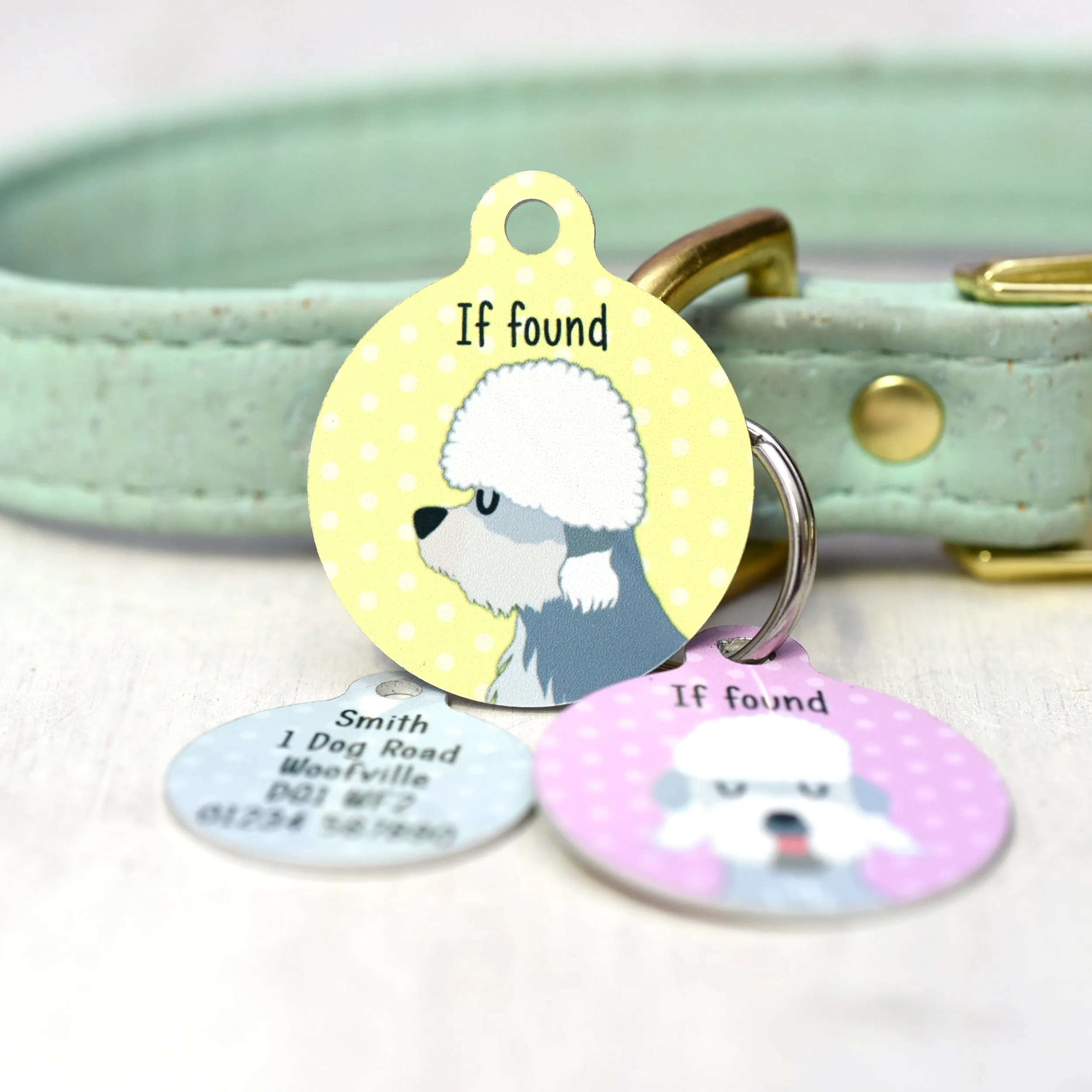 Dandie Dinmont Terrier Personalised Dog ID Tag