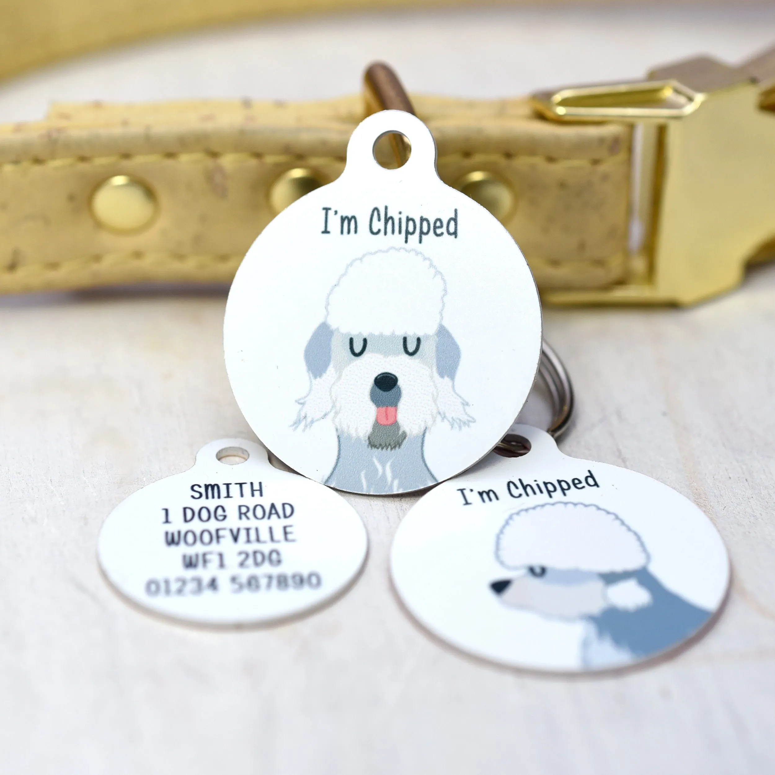 Dandie Dinmont Terrier Personalised Dog ID Tag